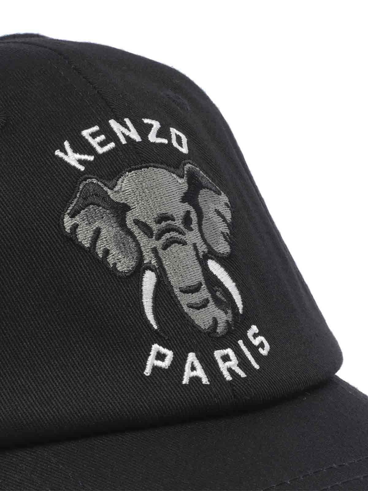 Shop Kenzo Varsity Jungle Baseball Cap In Black