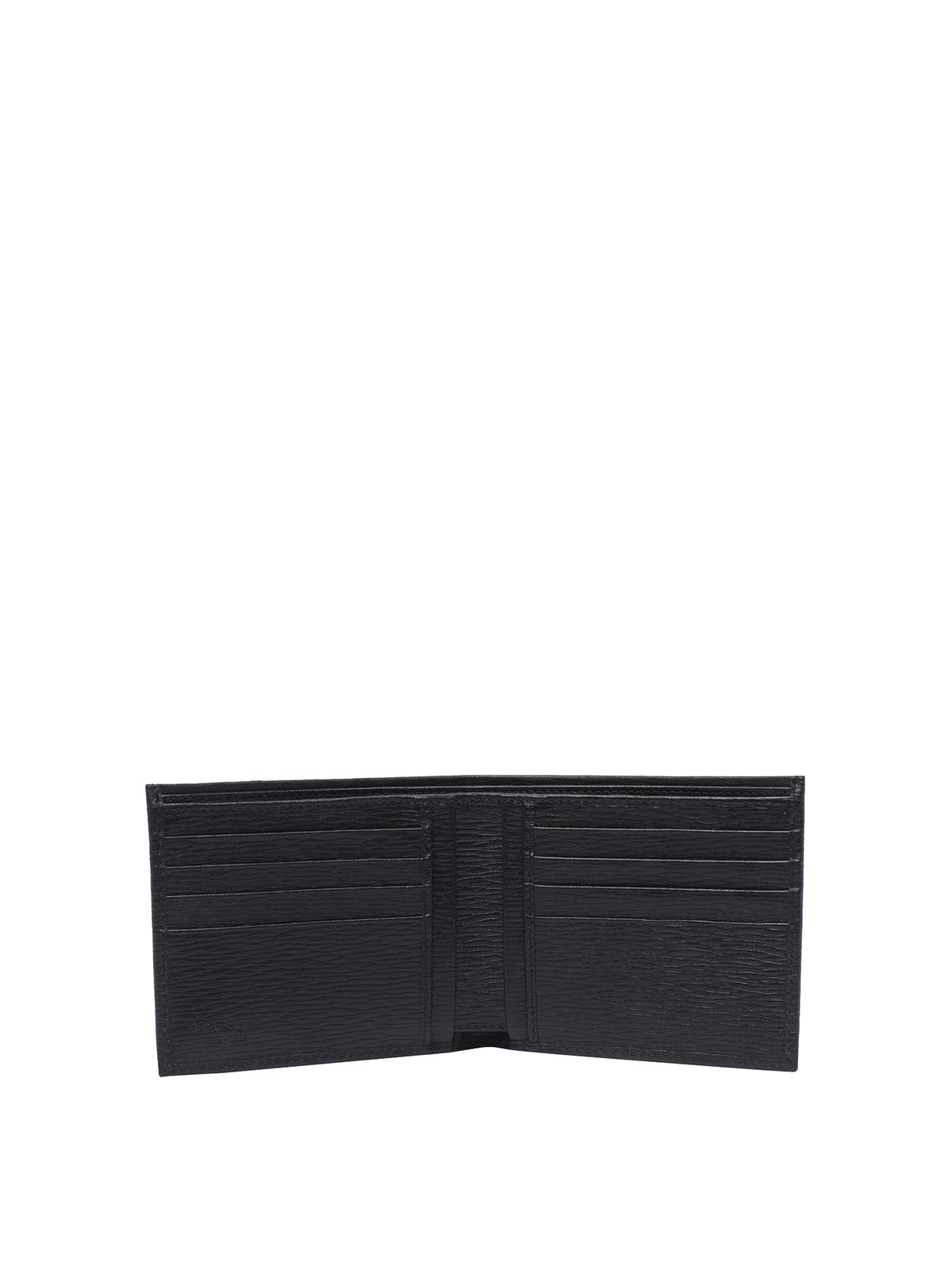 Shop Ferragamo Revival Gancini Wallet In Black