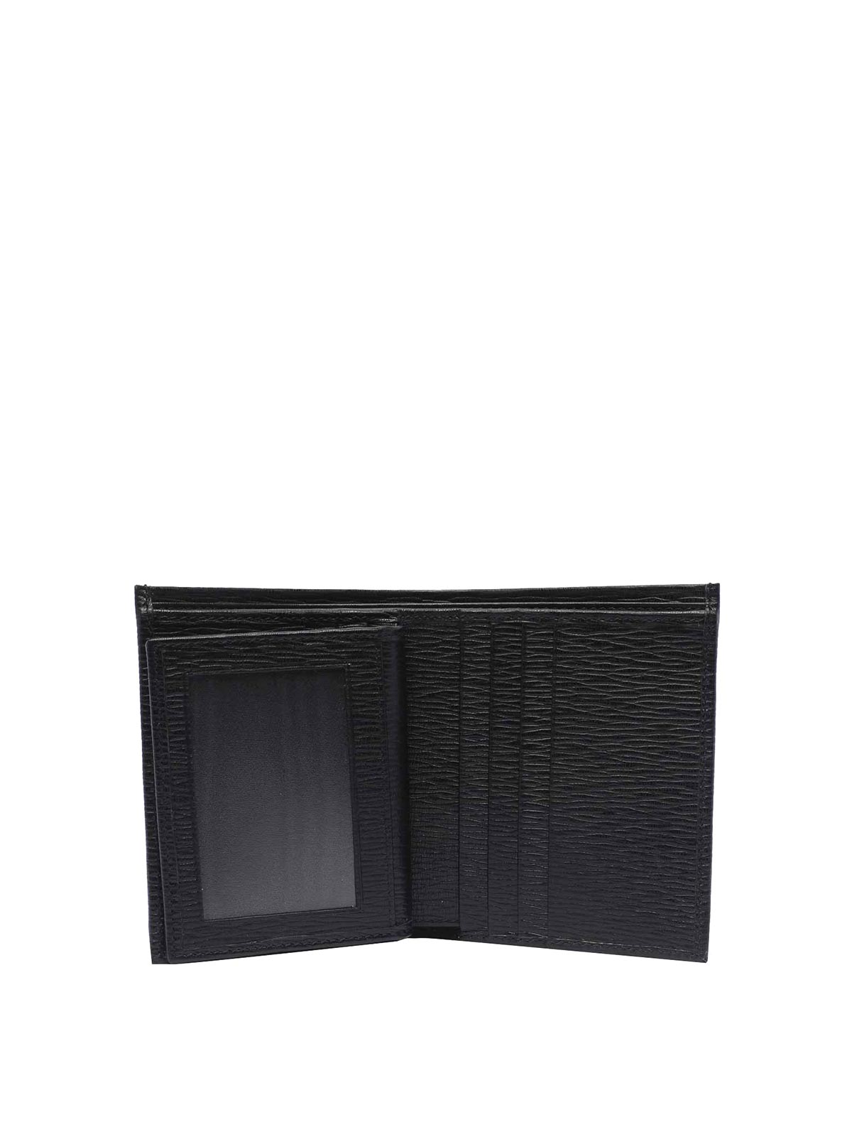 Shop Ferragamo Revival Gancini Wallet In Black