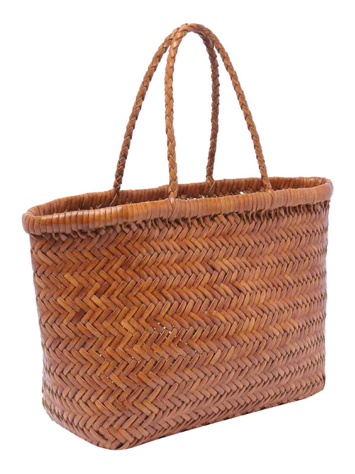 Shop Dragon Diffusion Bamboo Triple Jump Mini Bag In Brown