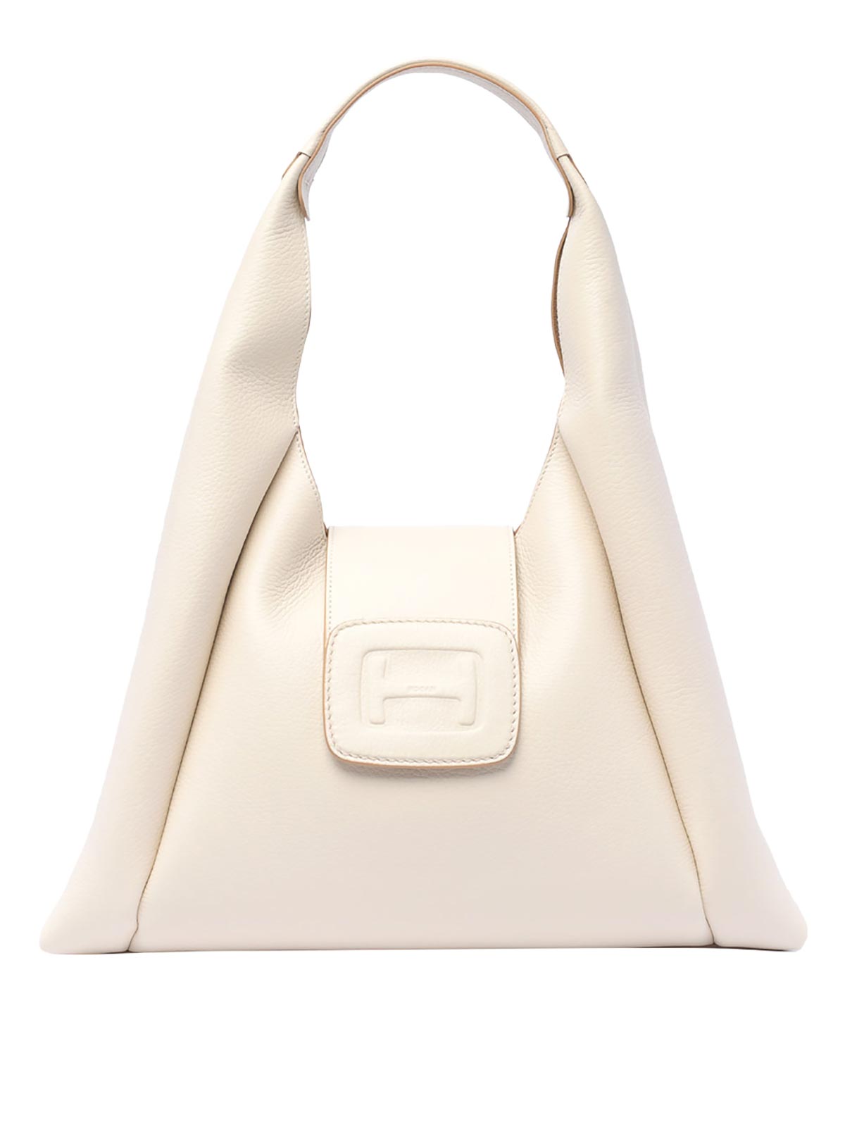Shop Hogan Medium H-bag Hobo Bag In White