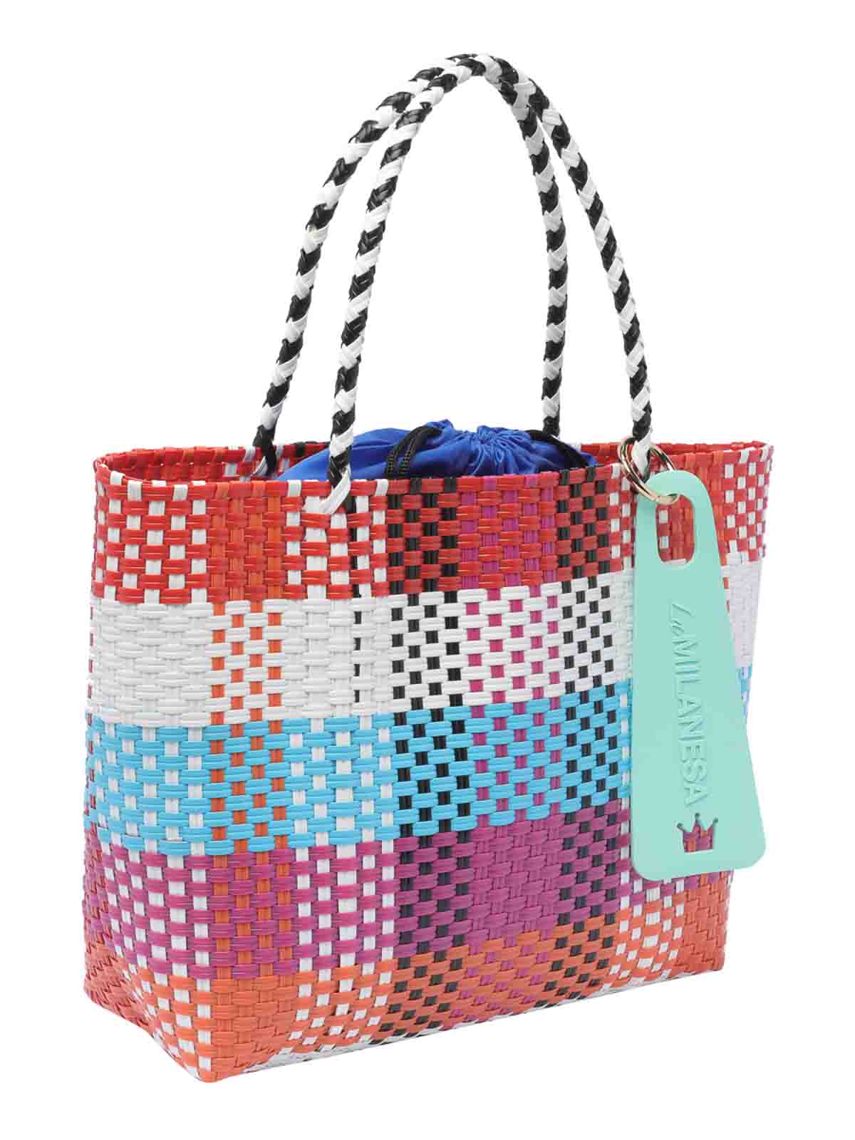 Shop La Milanesa Medium Negroni Hand Bag In Multicolour