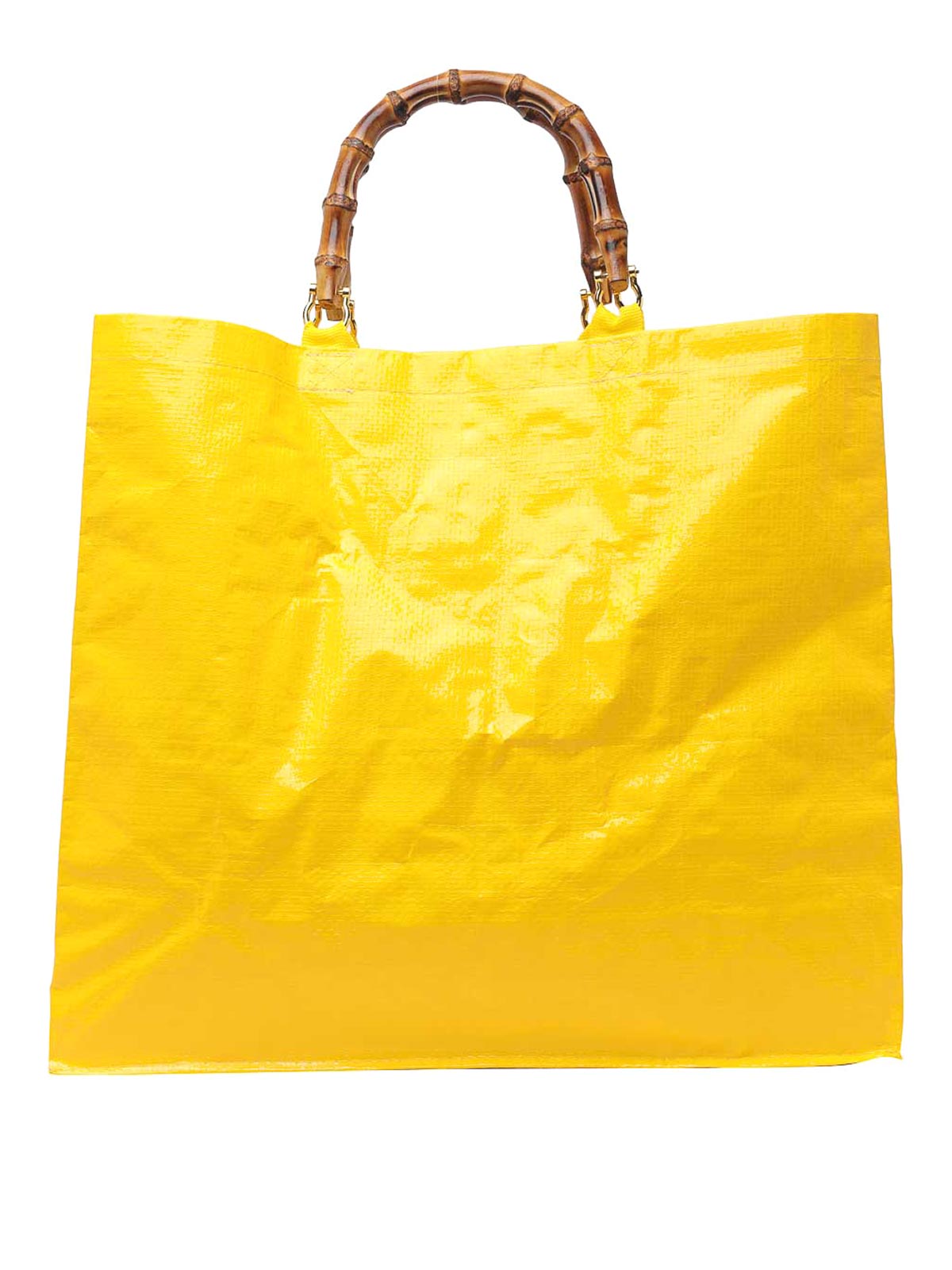 Shop La Milanesa Sbagliato Shopping Bag In Yellow