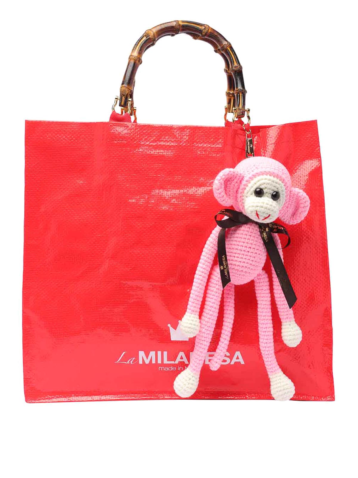 Shop La Milanesa Sbagliato Shopping Bag In Red