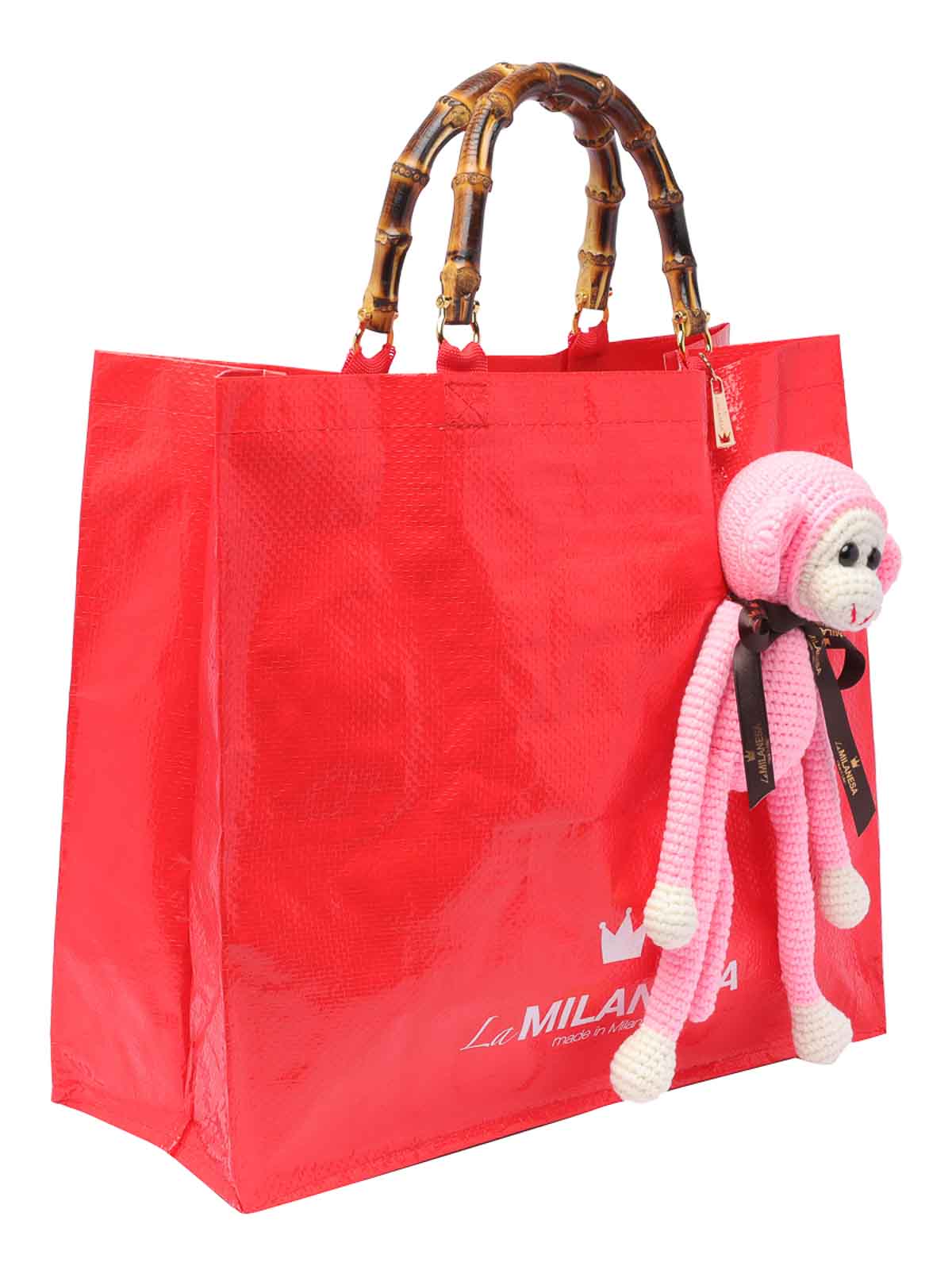 Shop La Milanesa Sbagliato Shopping Bag In Red