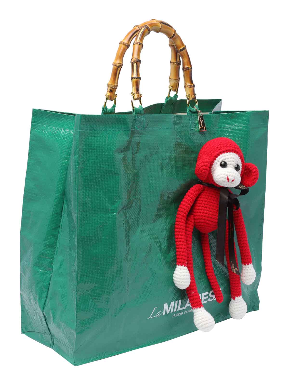 Shop La Milanesa Sbagliato Shopping Bag In Green