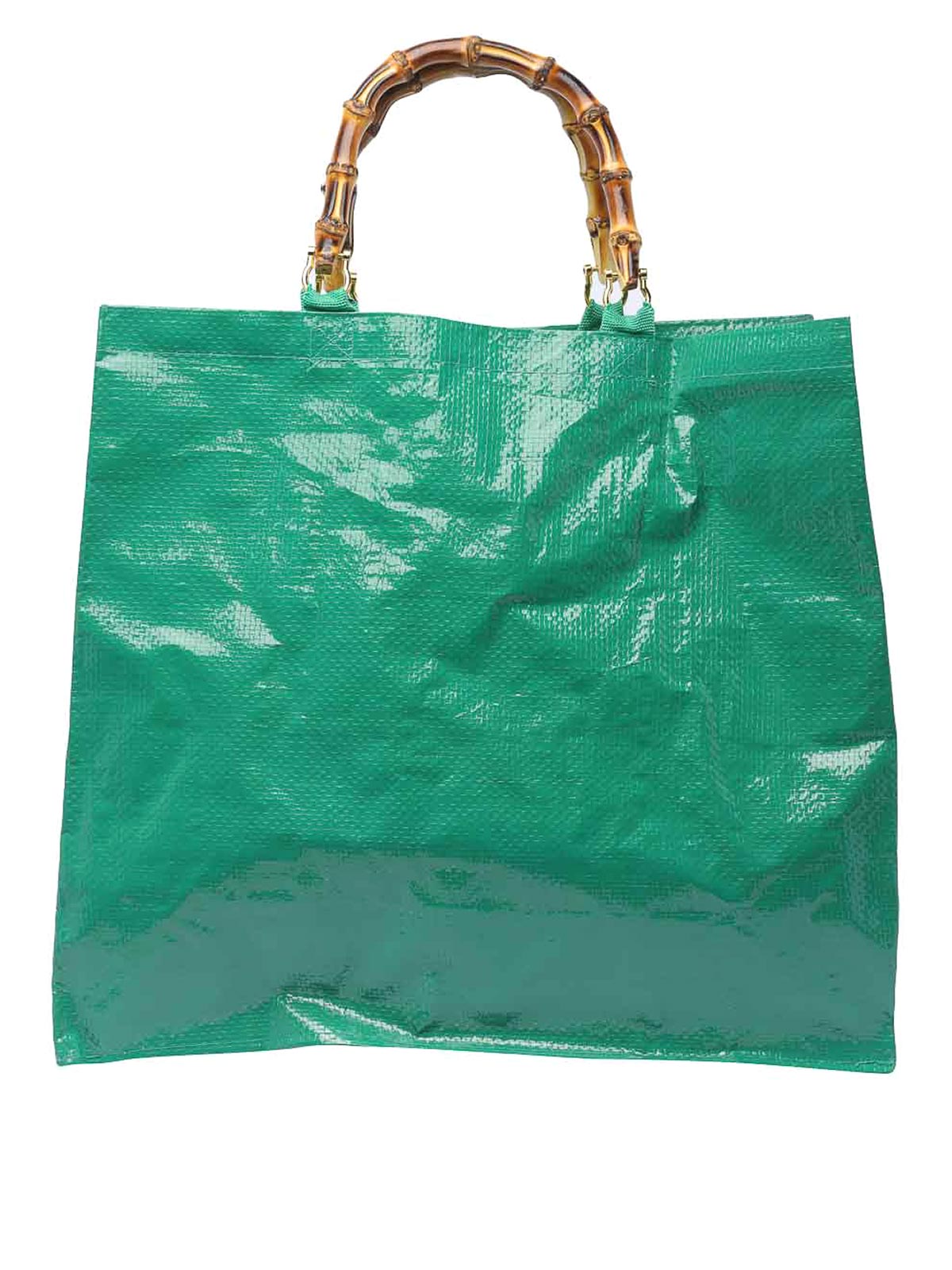 Shop La Milanesa Sbagliato Shopping Bag In Green