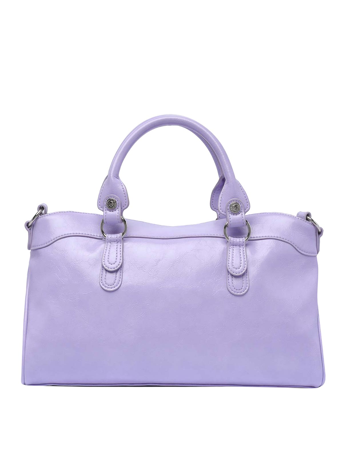 Shop Liu •jo Logo Satchel Bag In Purple