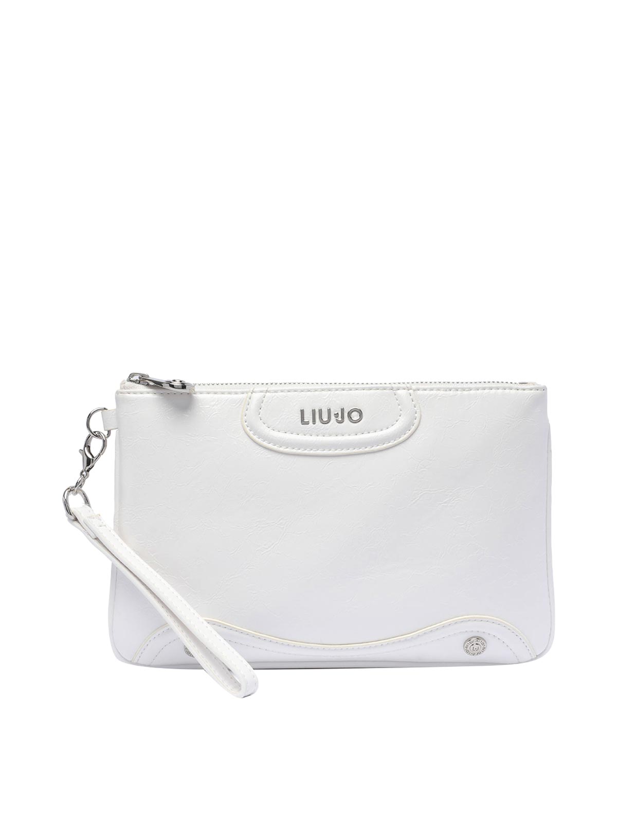 Shop Liu •jo Logo Crossbody Bag In White