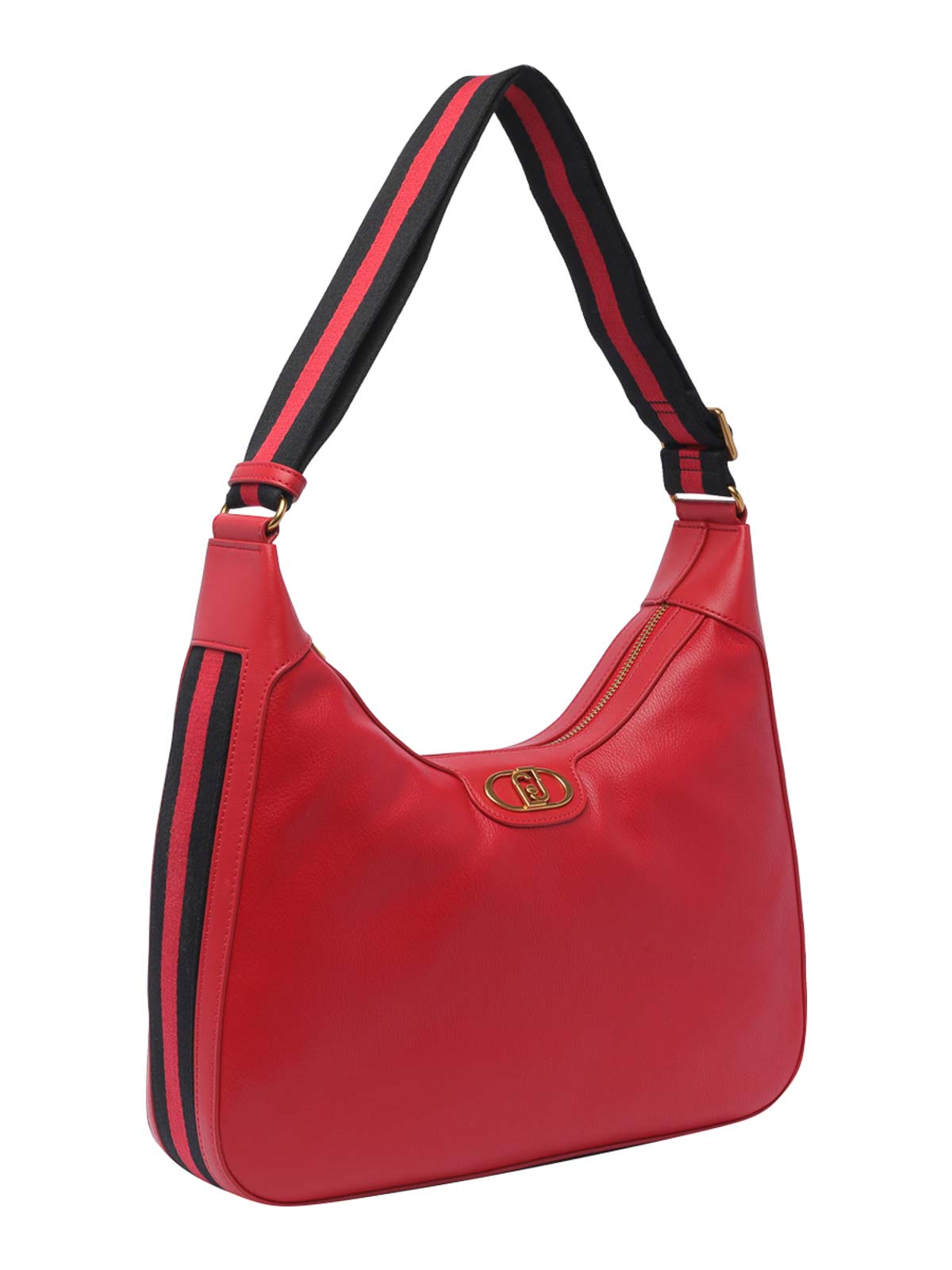 Shop Liu •jo Logo Shoulder Bag In Red