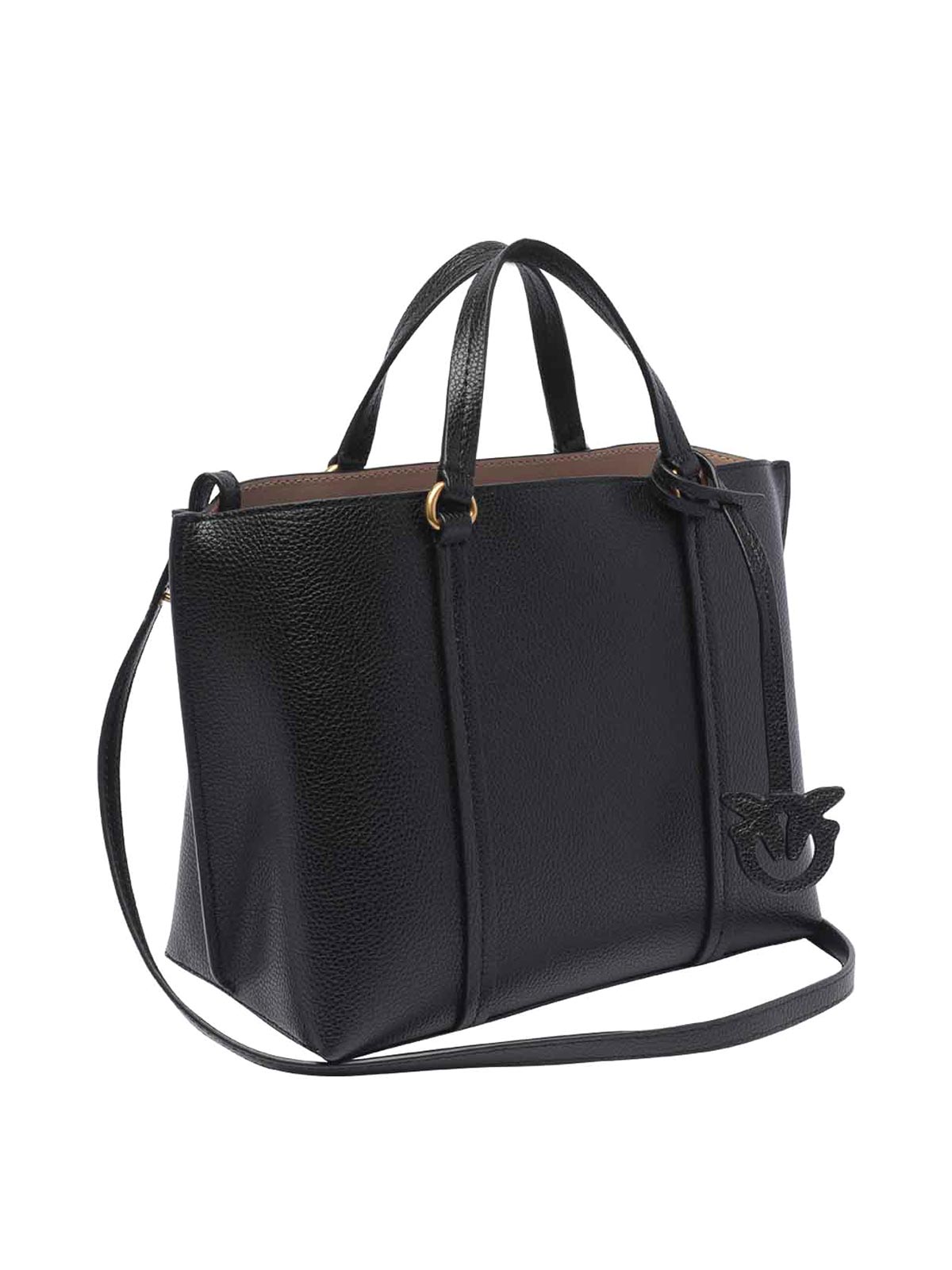 Shop Pinko Medium Shopper Bag In Black