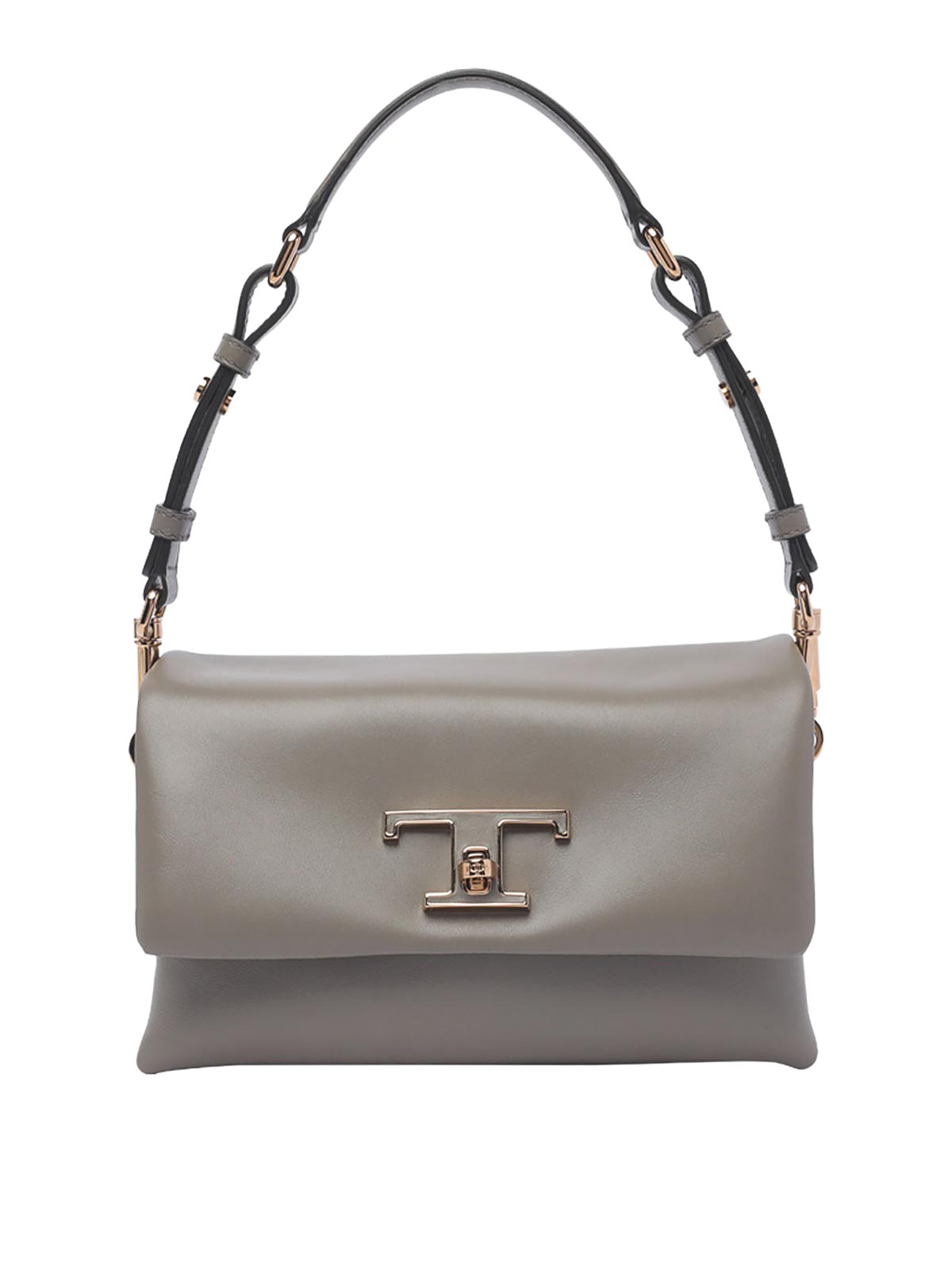 Shop Tod's Prime Shoulder Bag In Grey