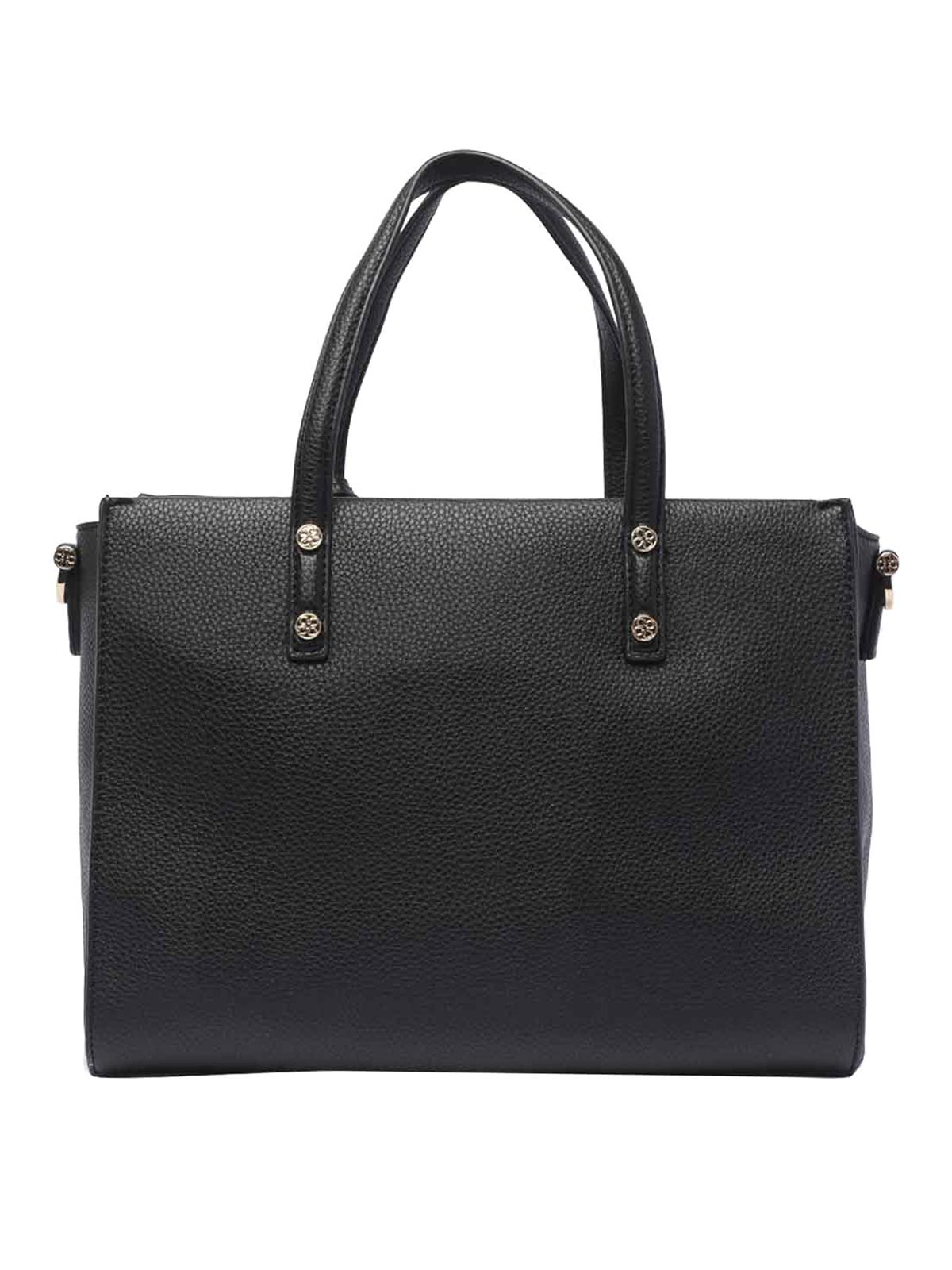 Shop V73 Black Elara Handbag Zip Handles