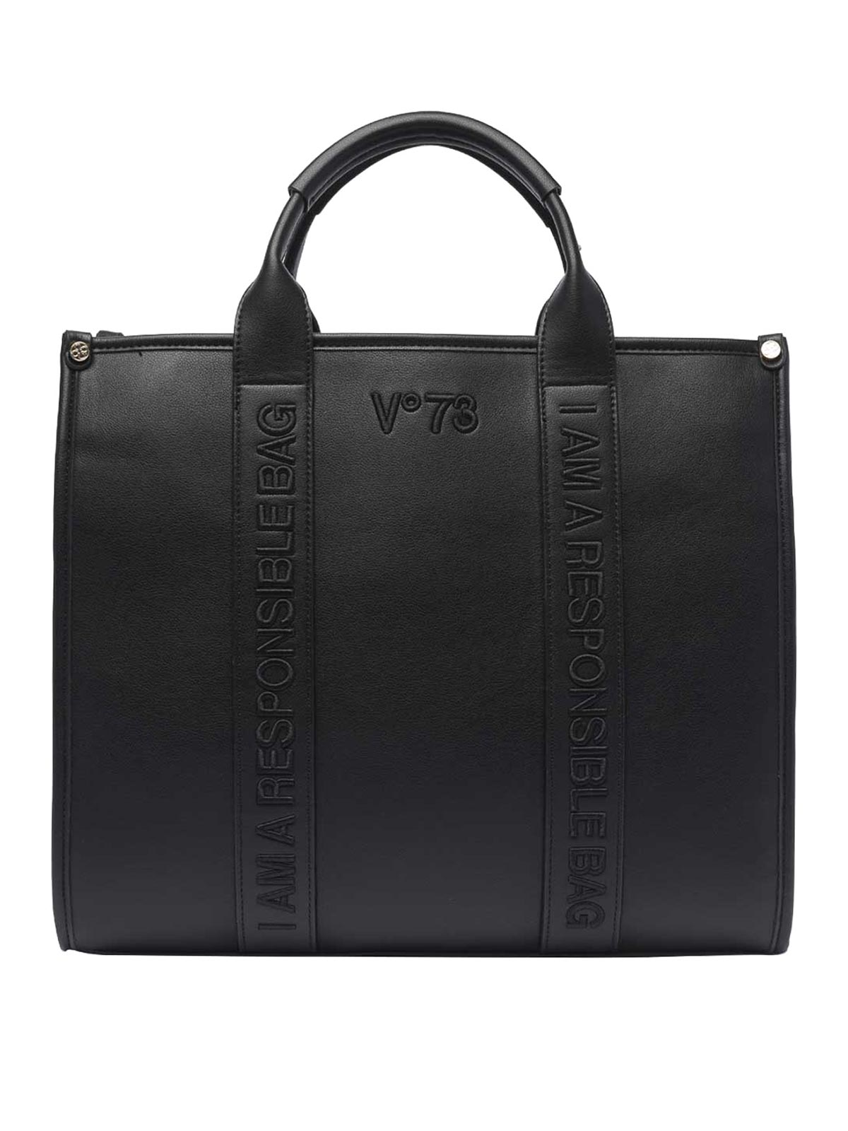 Shop V73 Echo 73 Tote Bag In Black