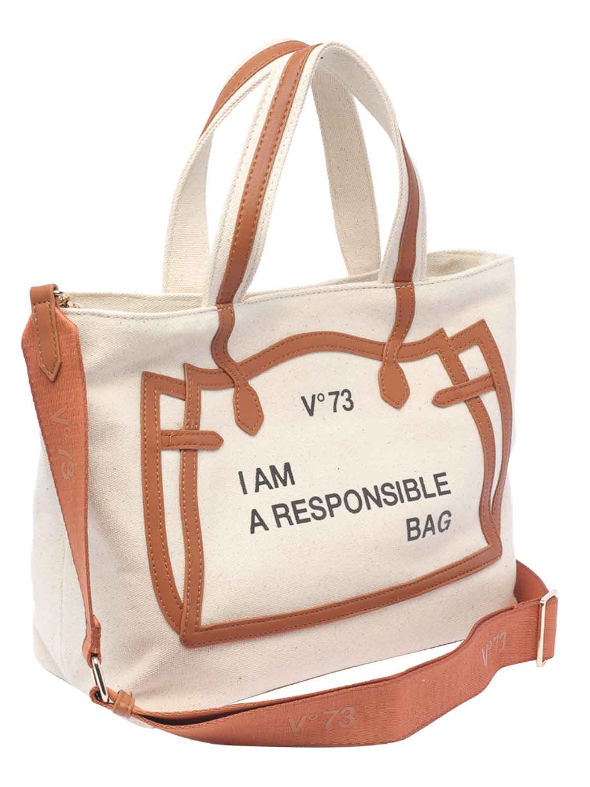 Shop V73 Responsability Must Handbag In Beige