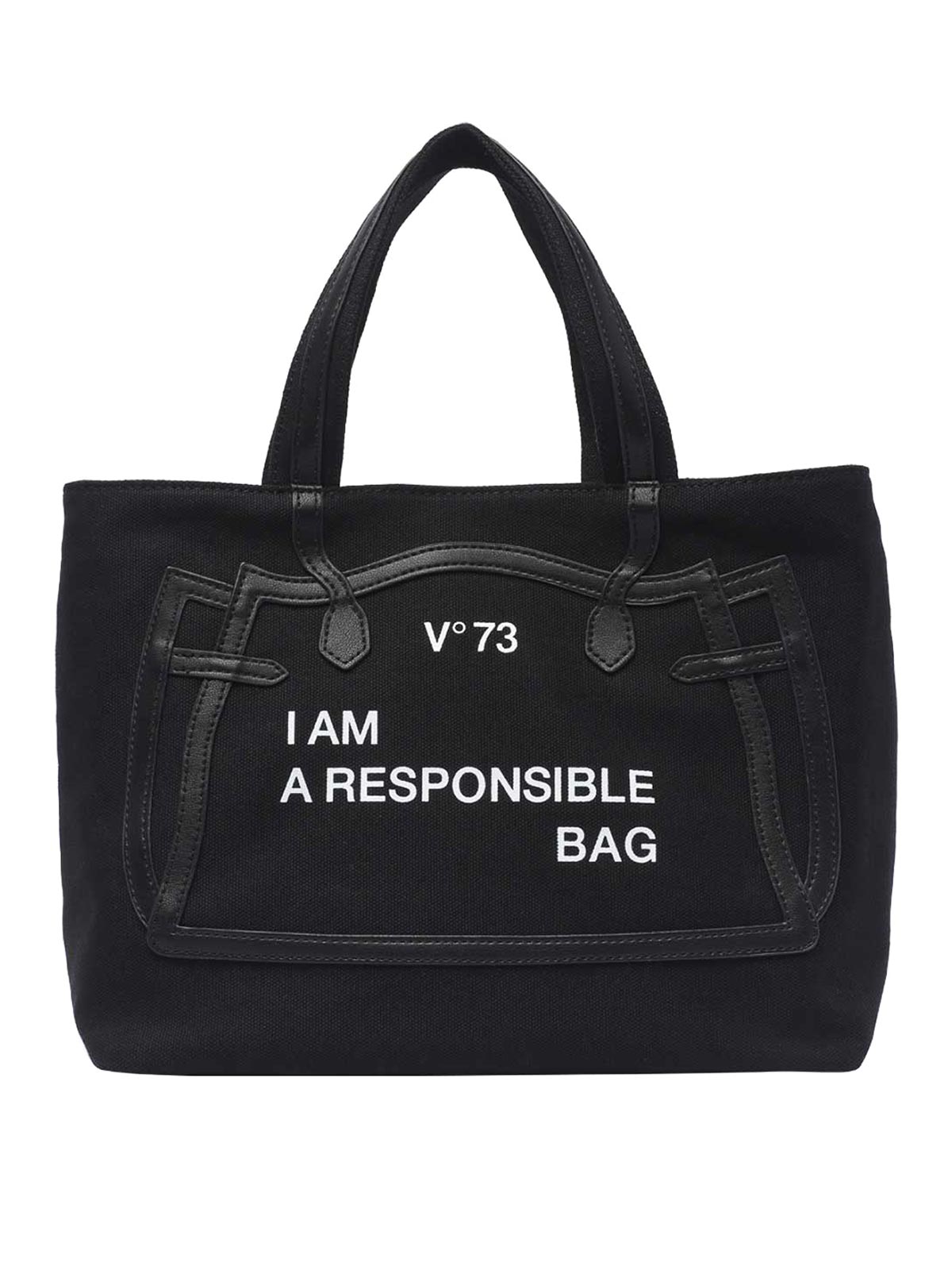 Shop V73 Responsability Must Handbag In Black