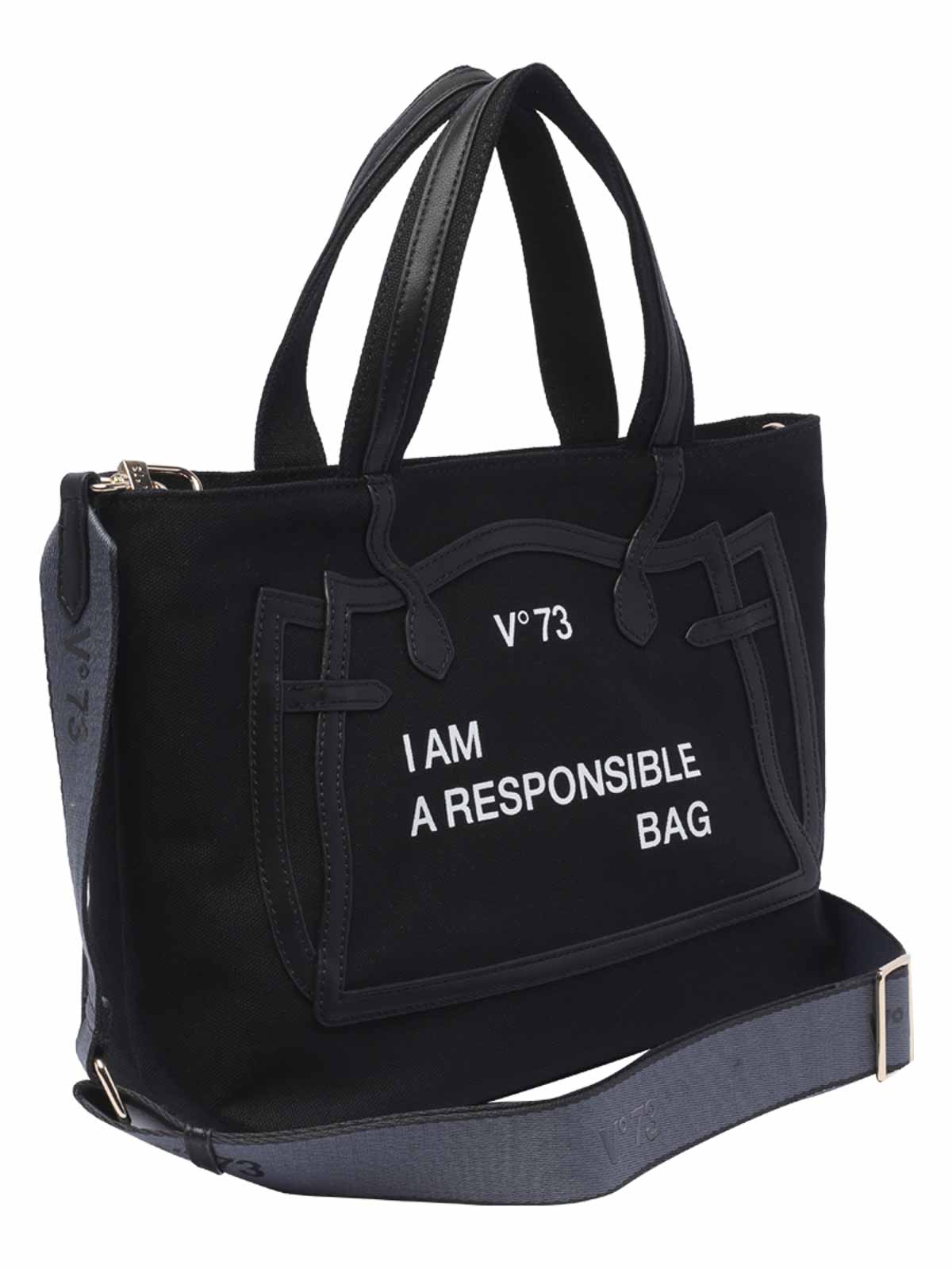 Shop V73 Responsability Must Handbag In Black