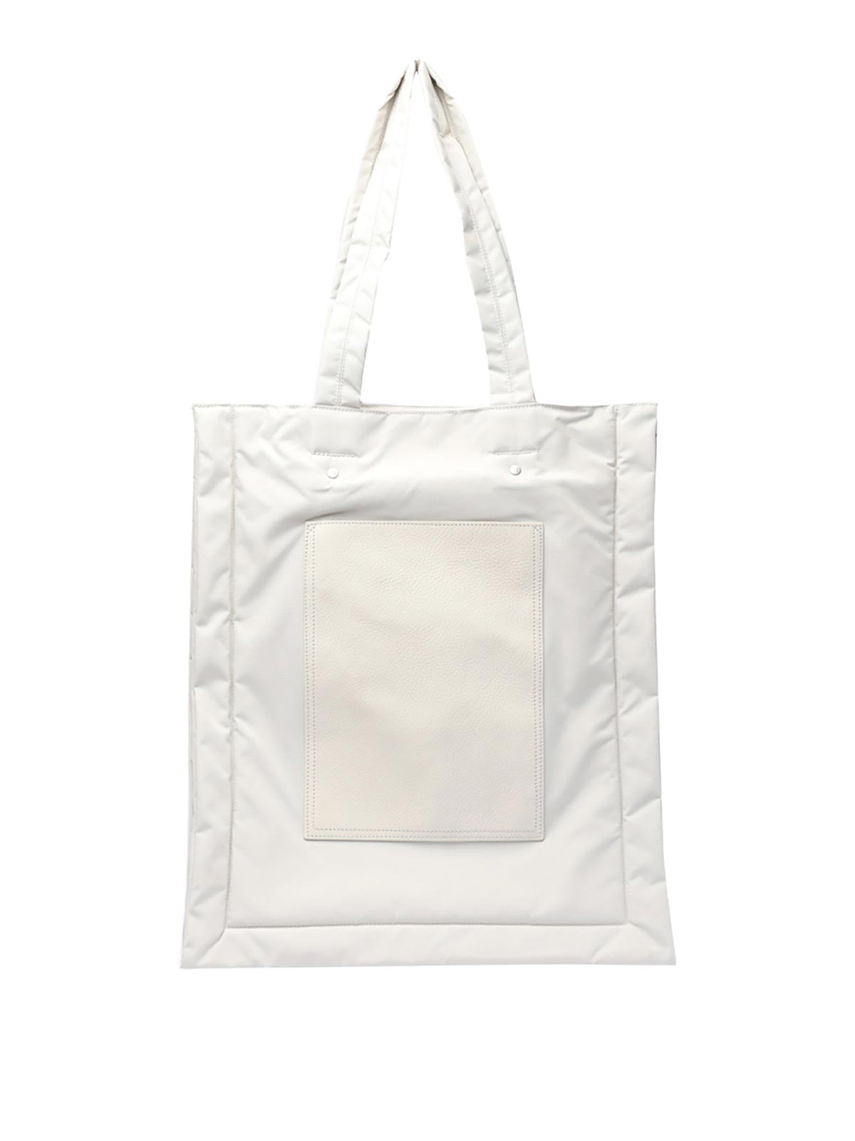 Shop Y-3 White Lux Tote Bag Frontal