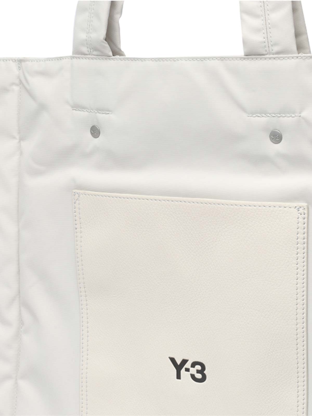 Shop Y-3 White Lux Tote Bag Frontal