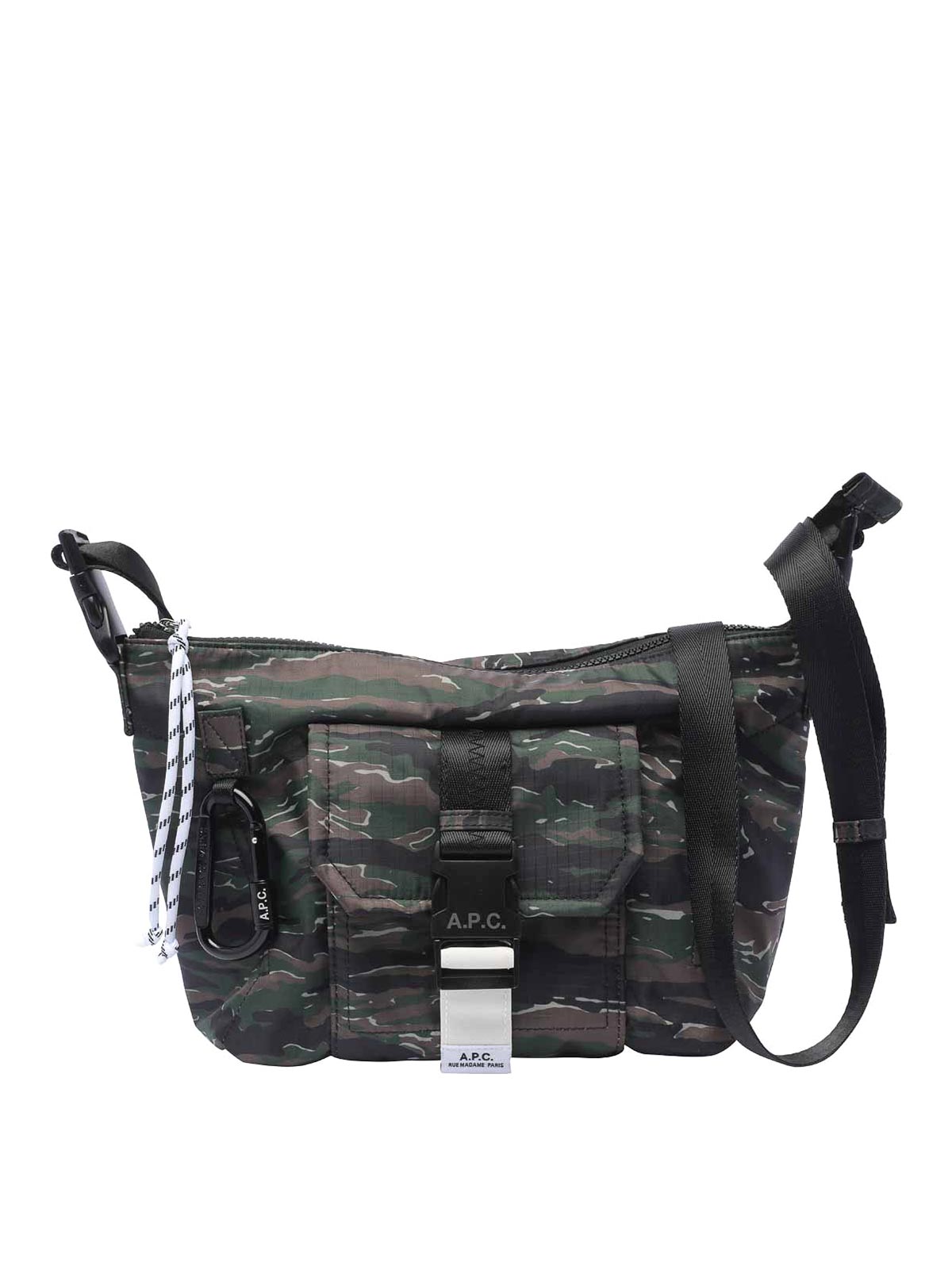 【送料&関税込】A.P.C. Besace Trek Fanny Pack A.P.C. Besace trek crossbody bag - Green - Men | COGXEH61734JAA