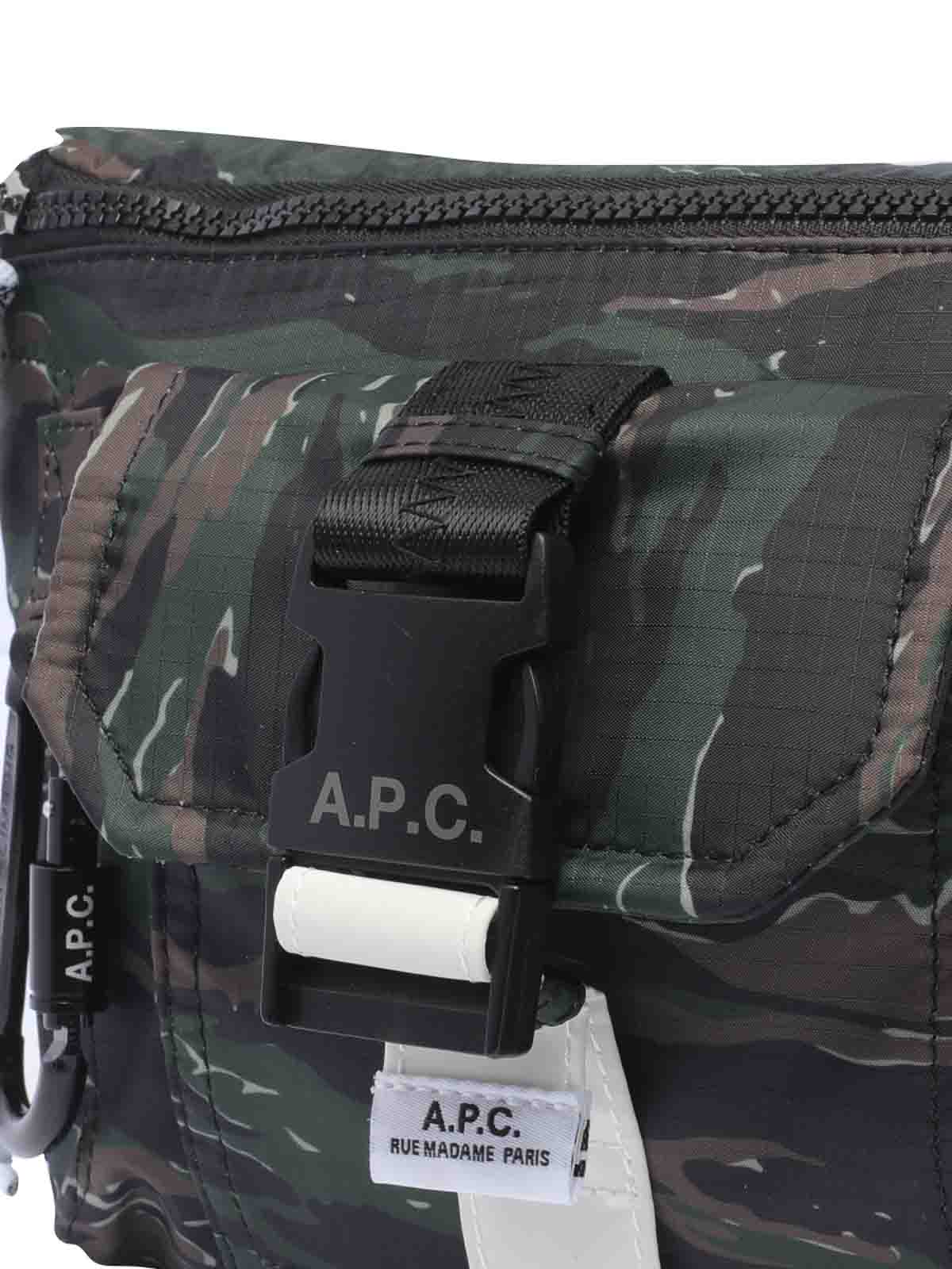 Shop Apc Trek Crossbody Bag In Green