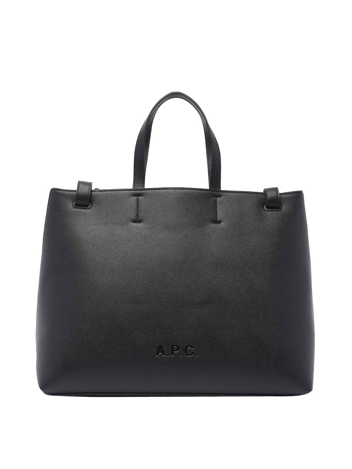 Shop Apc Small Market Shopping Bag In Black