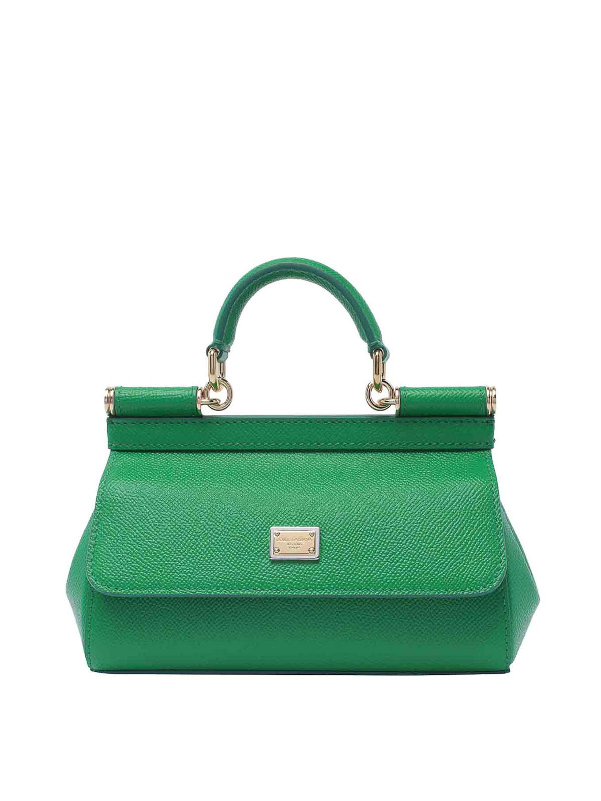 Shop Dolce & Gabbana Elongated Sicily Handbag In Green