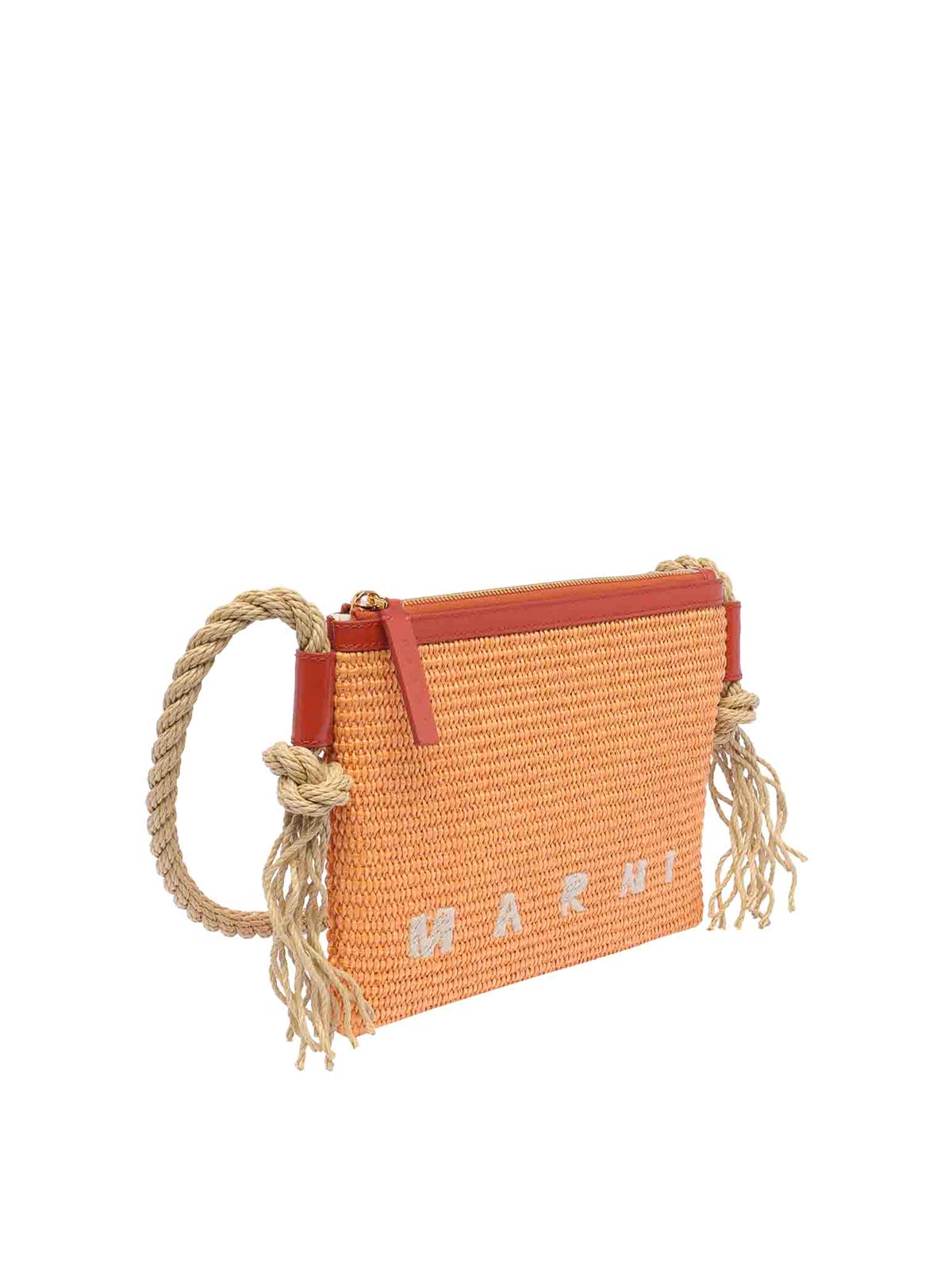 Shop Marni Marcel Summer Bag In Orange