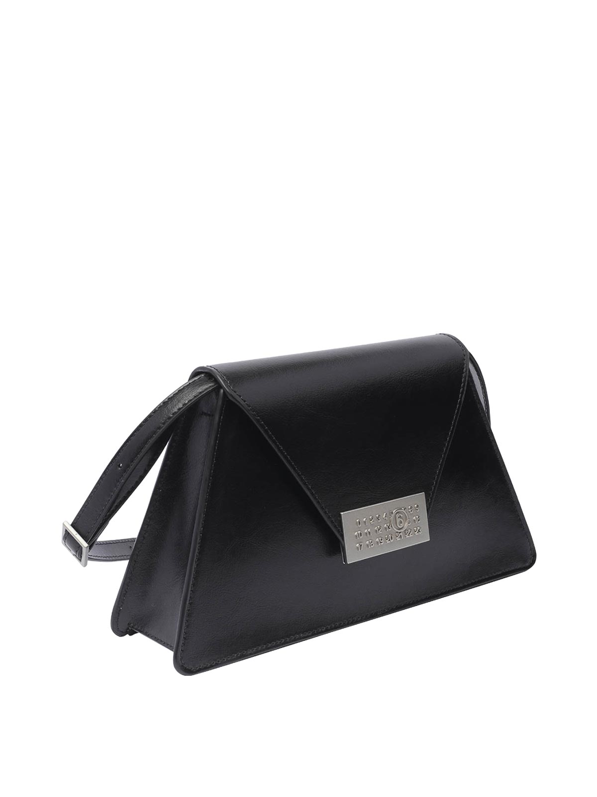 Shop Mm6 Maison Margiela Medium Numeric Bag In Black