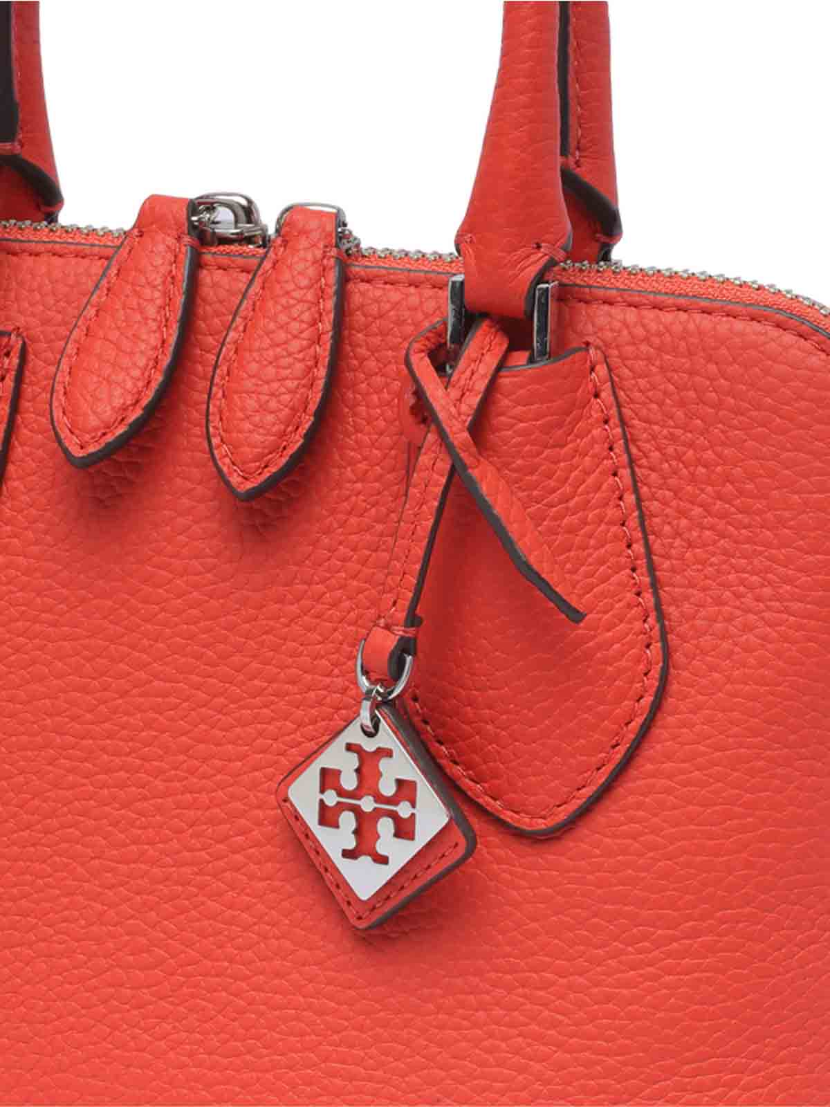 Shop Tory Burch Mini Swing Handbag In Red