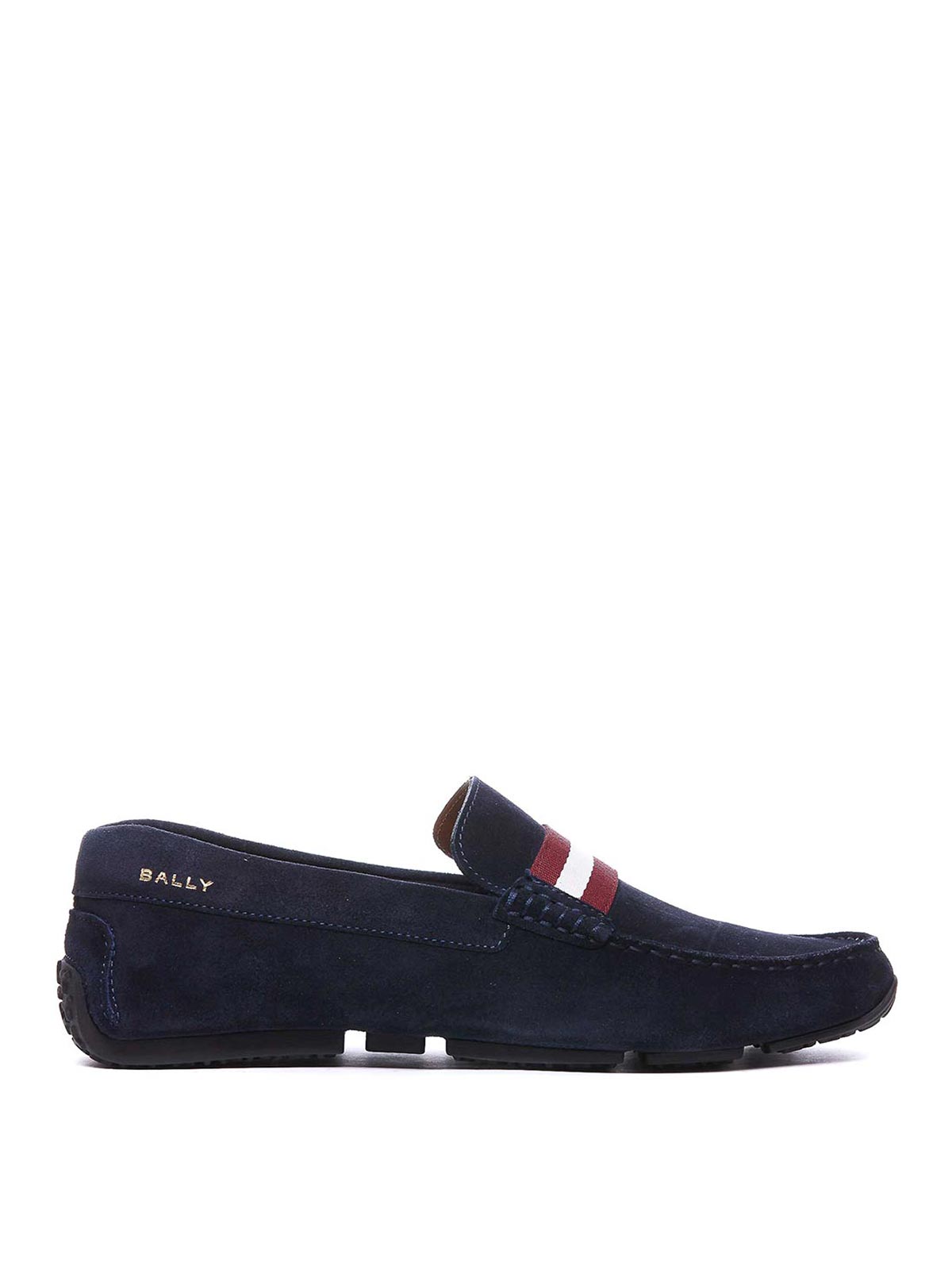 Shop Bally White And Red Palmy Sneakers With Round Toe In Blue
