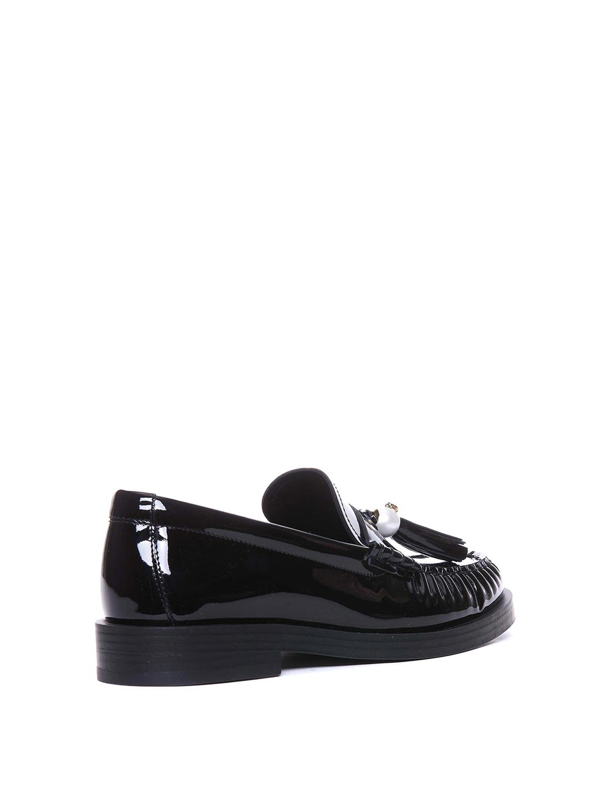 Shop Jimmy Choo Black Addie Loafers And Round