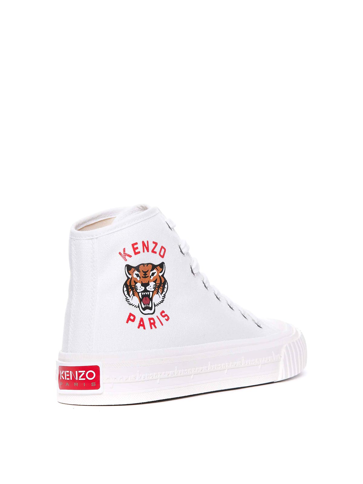 Shop Kenzo Foxy High Sneakers In White