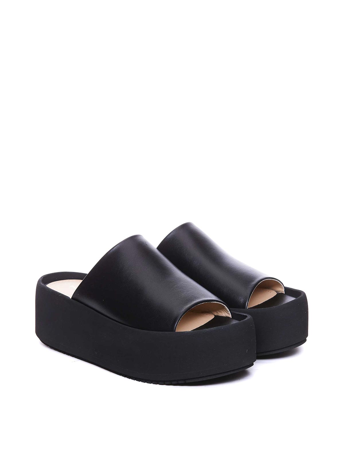 Shop Paloma Barceló Minsi Platform Sandals In Black