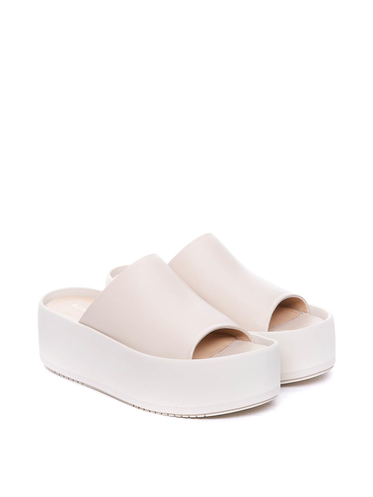 Shop Paloma Barceló Minsi Platform Sandals In White