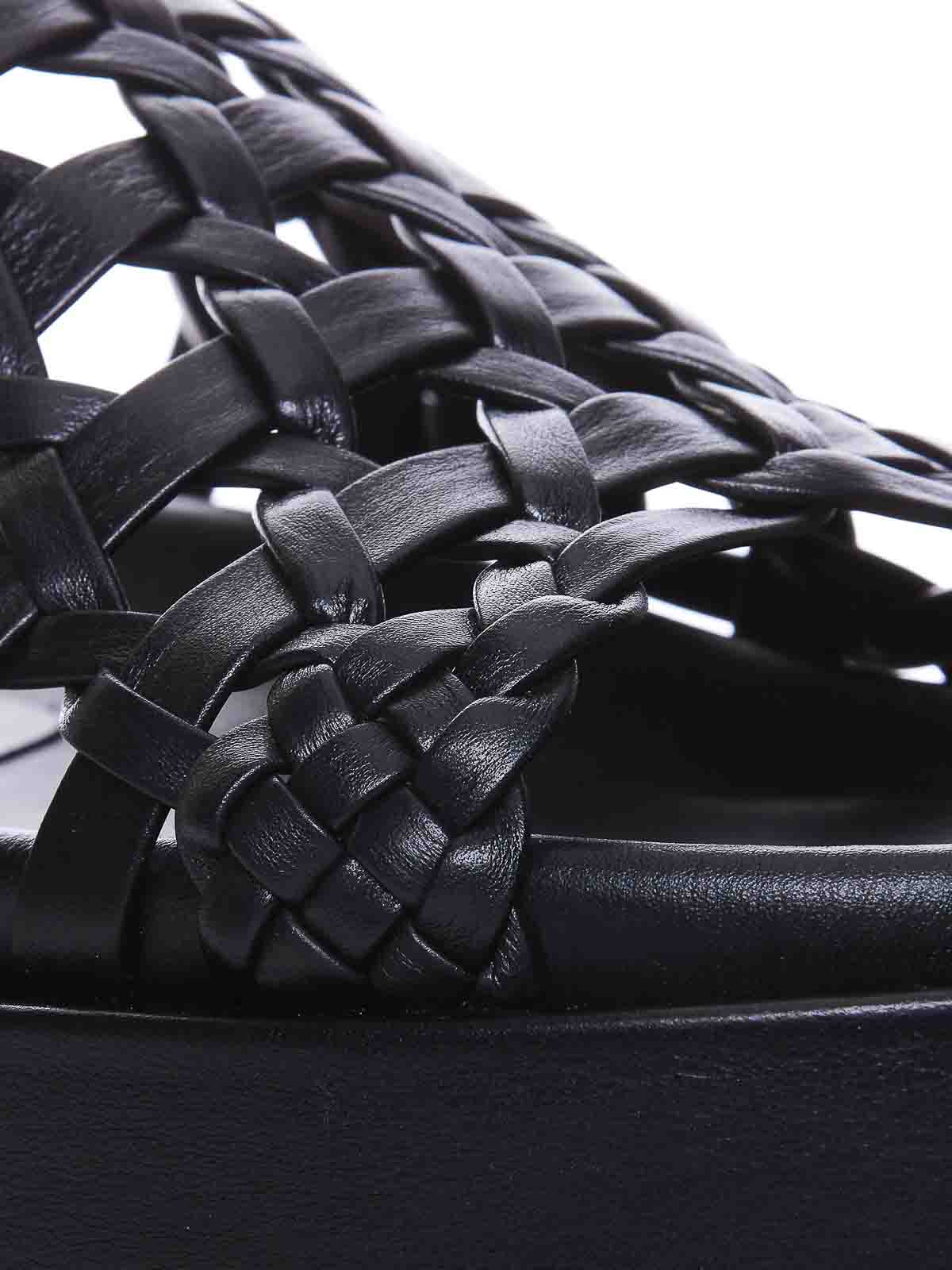 Shop Paloma Barceló Nadira Platform Sandals In Black
