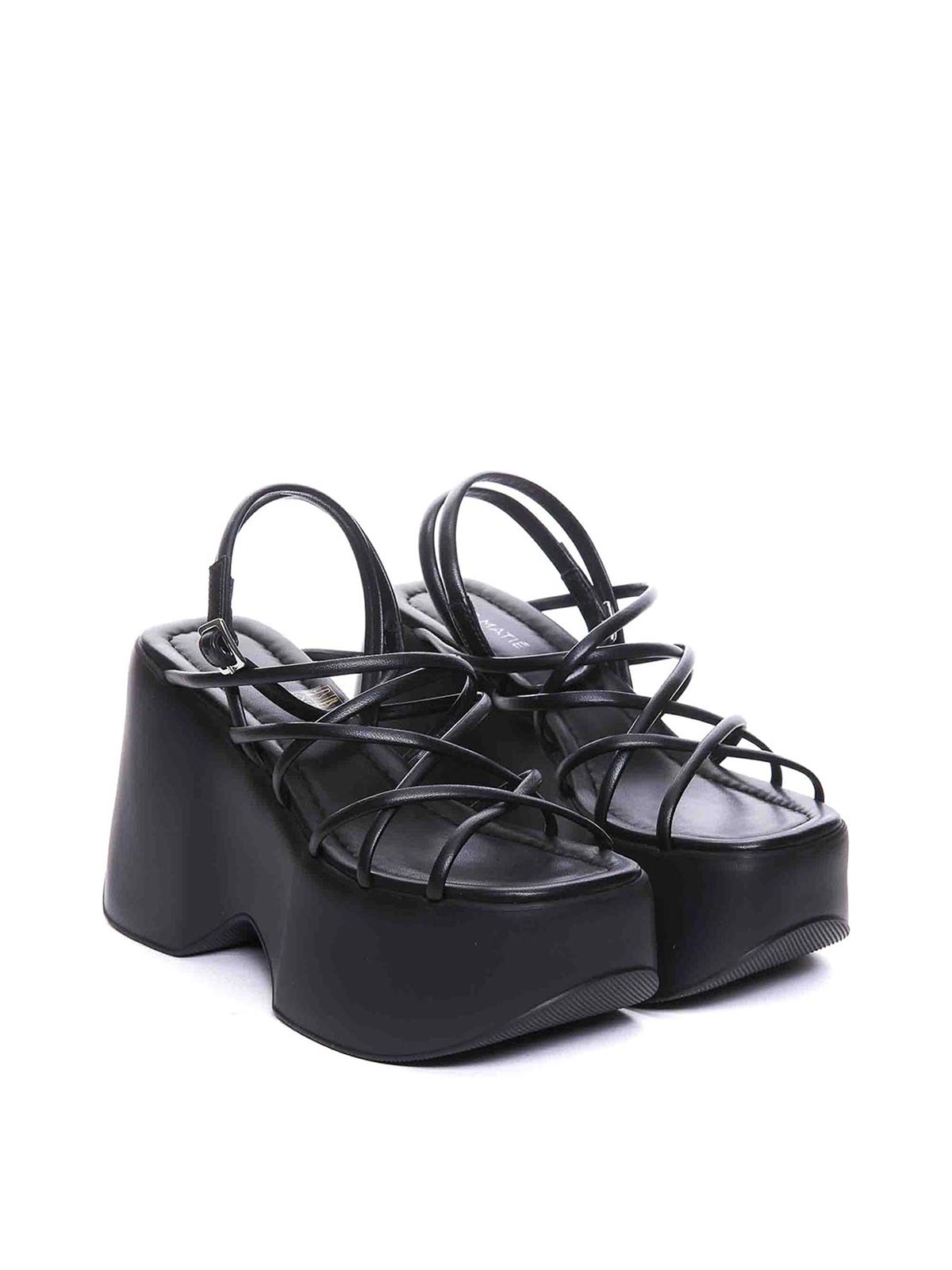 Shop Paloma Barceló Basima Platform Sandals In Black