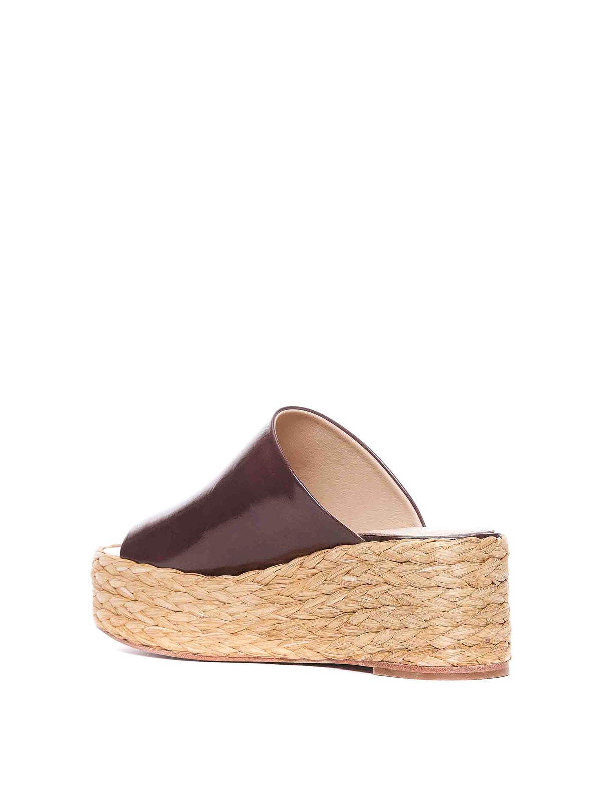 Shop Paloma Barceló Brown Pilline Wedges With Round Toe