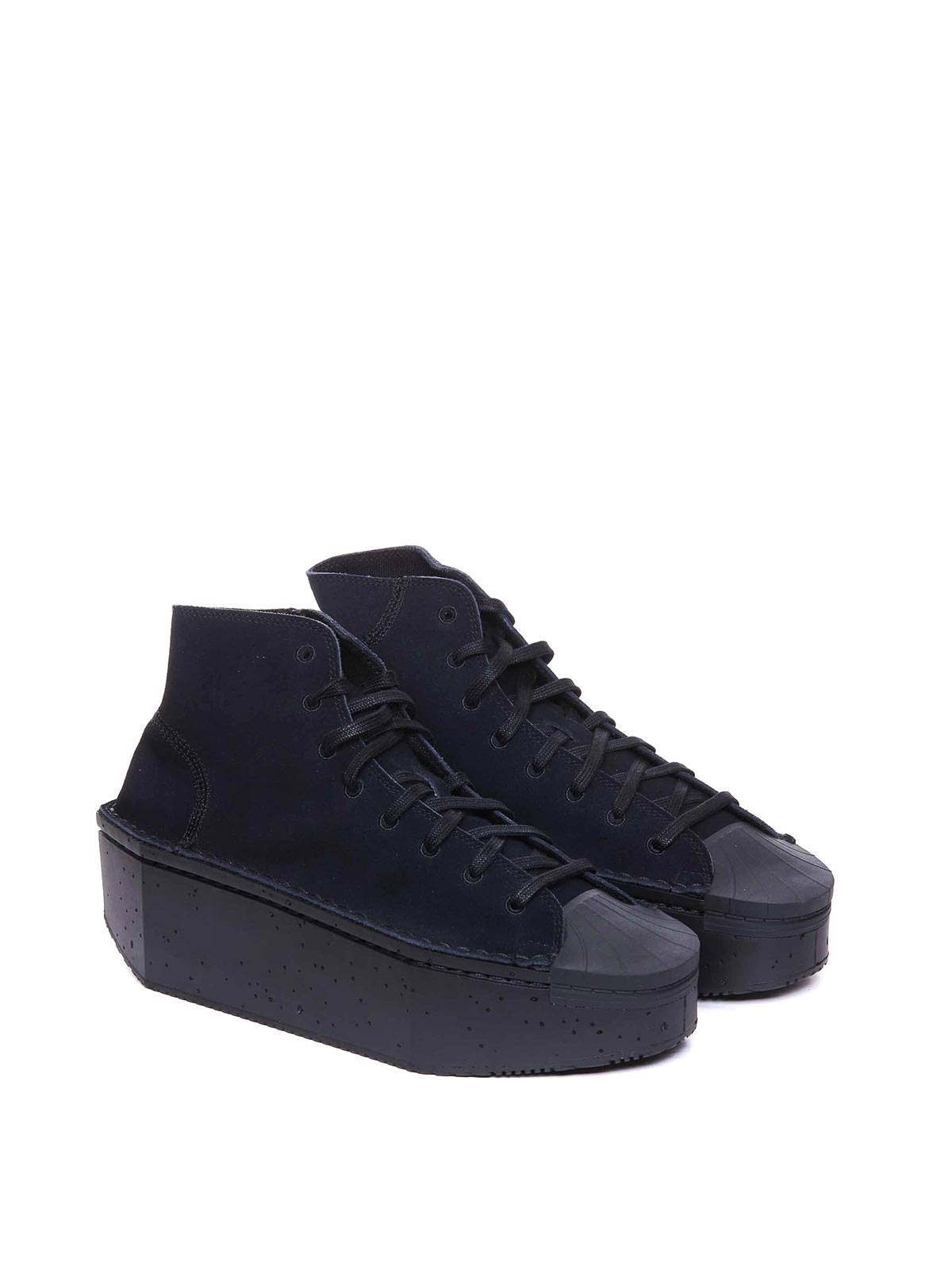 Shop Y-3 Kyasu Hi Sneakers In Black