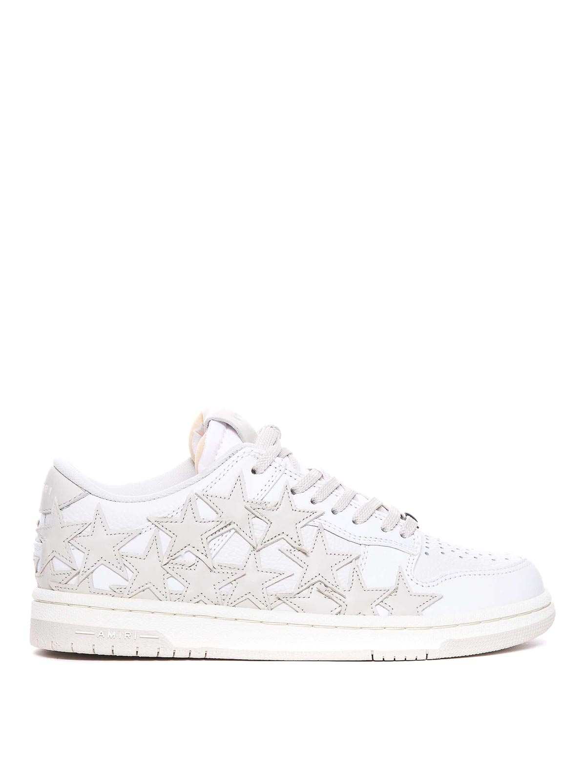 Shop Amiri Stars Low Sneakers In White