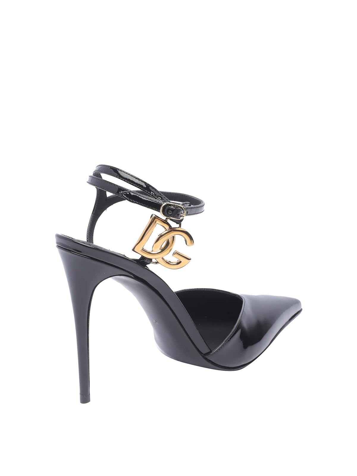 Shop Dolce & Gabbana Slingback Ankle Pointed Toe Eu Size In Black