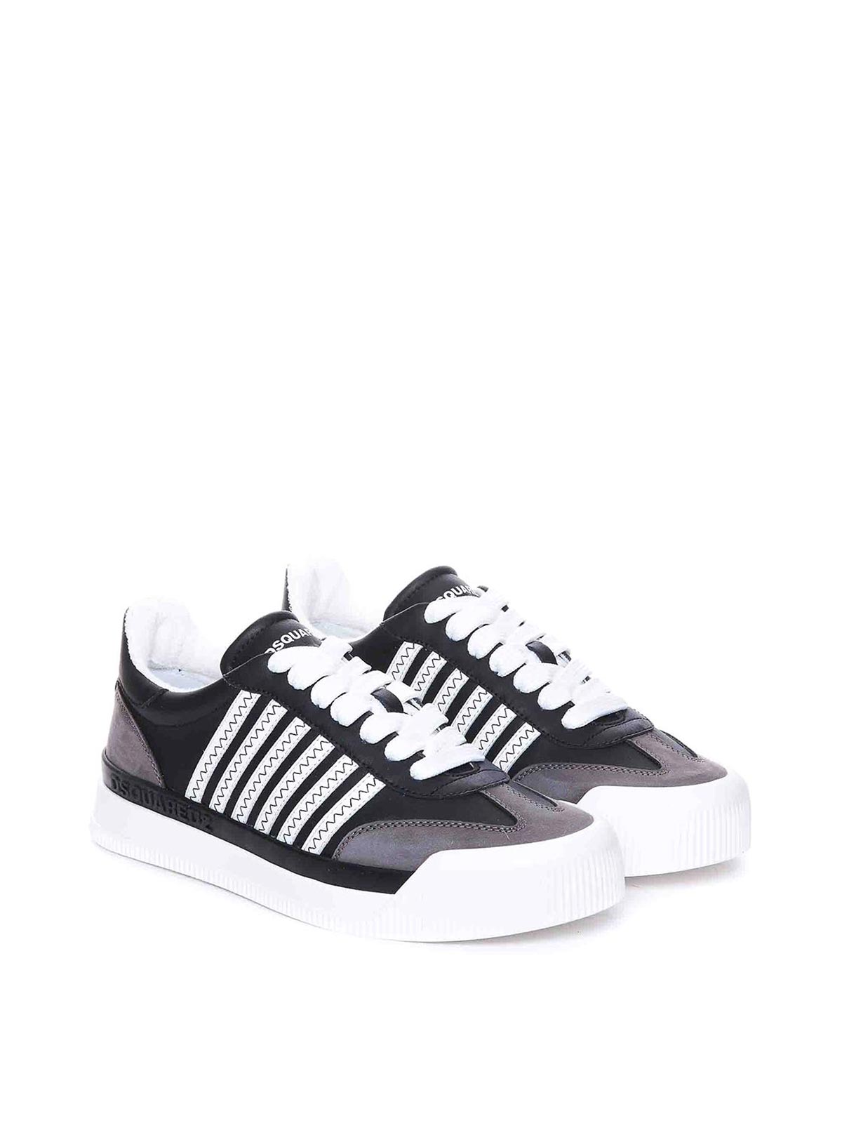 Shop Dsquared2 New Jersey Sneakers In Black