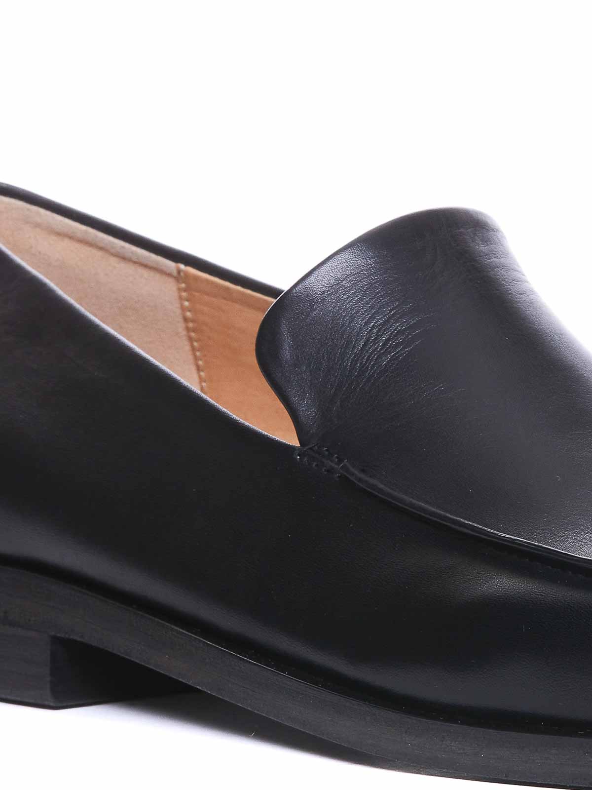 Shop Marsèll Black Loafers Slip On Round Toe