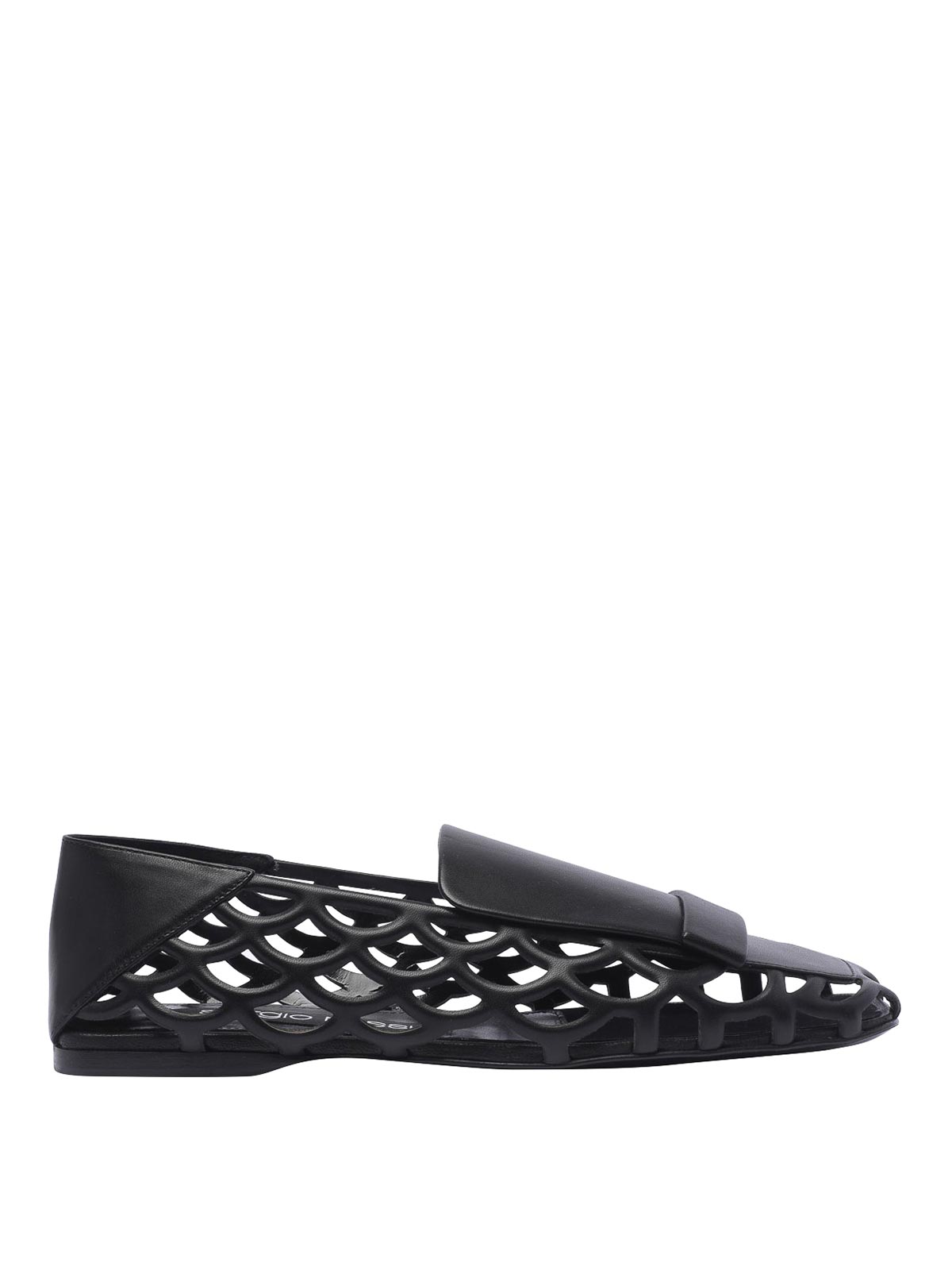 Shop Sergio Rossi Sr1 Mermaid Loafers In Black