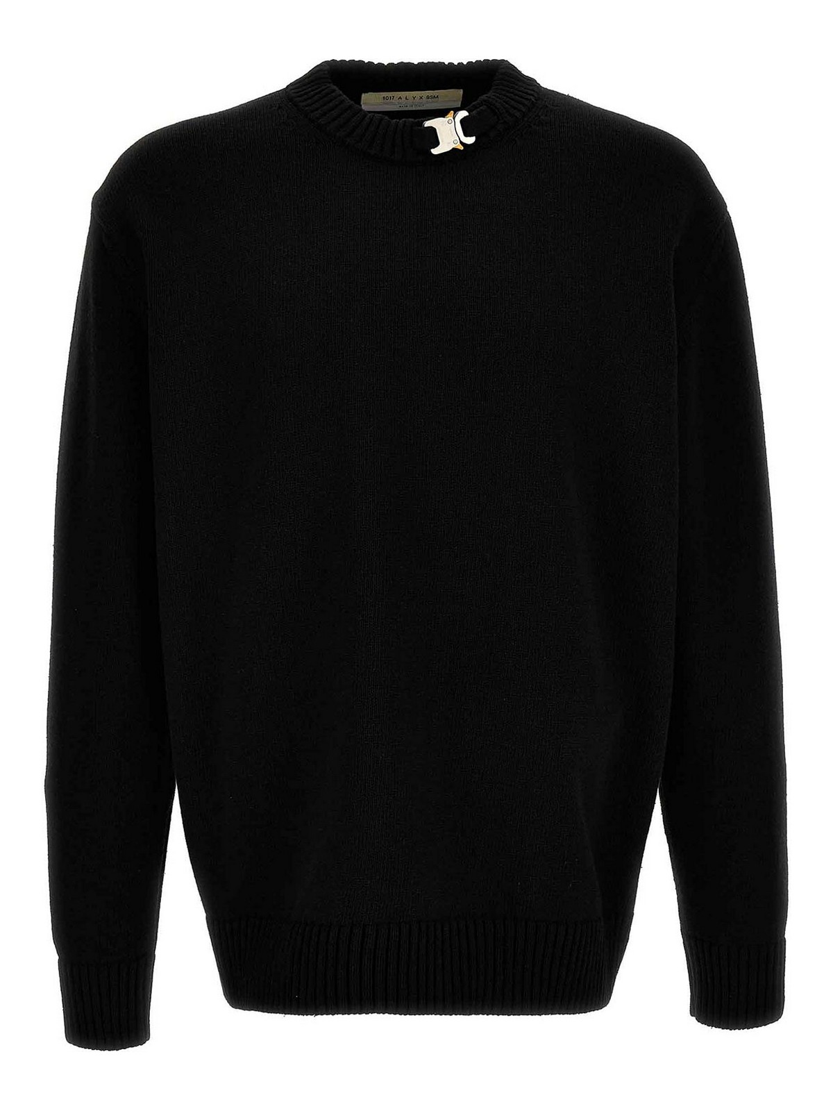 Shop Alyx Buckle Collar Sweater In Negro
