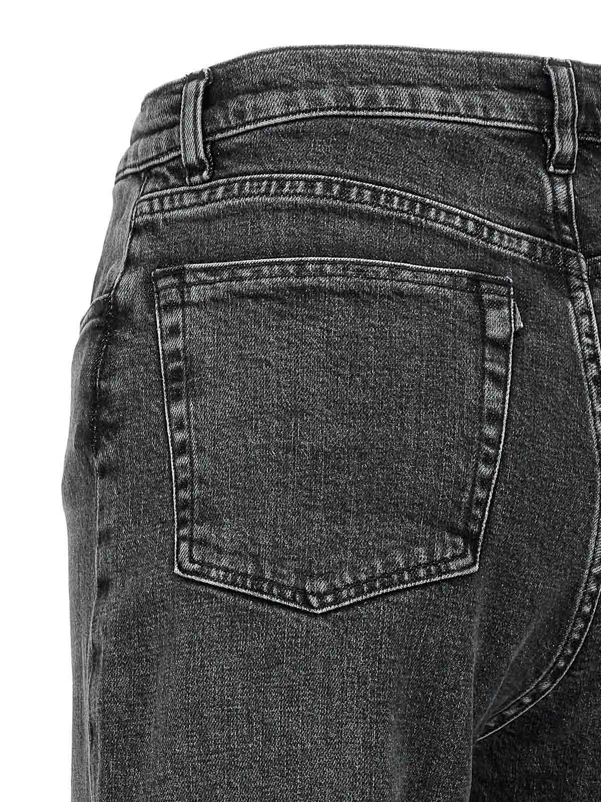 Shop 3x1 Kate Denim Jeans Button In Gris