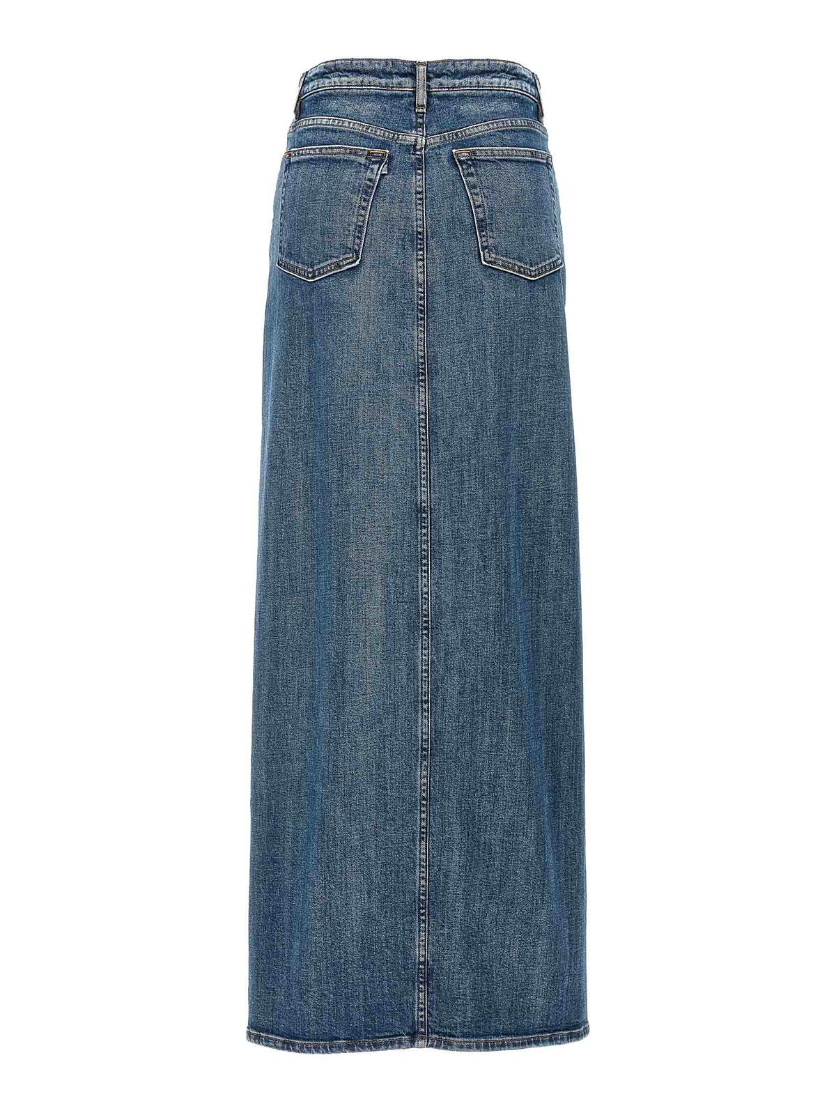 Shop 3x1 Elizabella Long Skirt In Azul