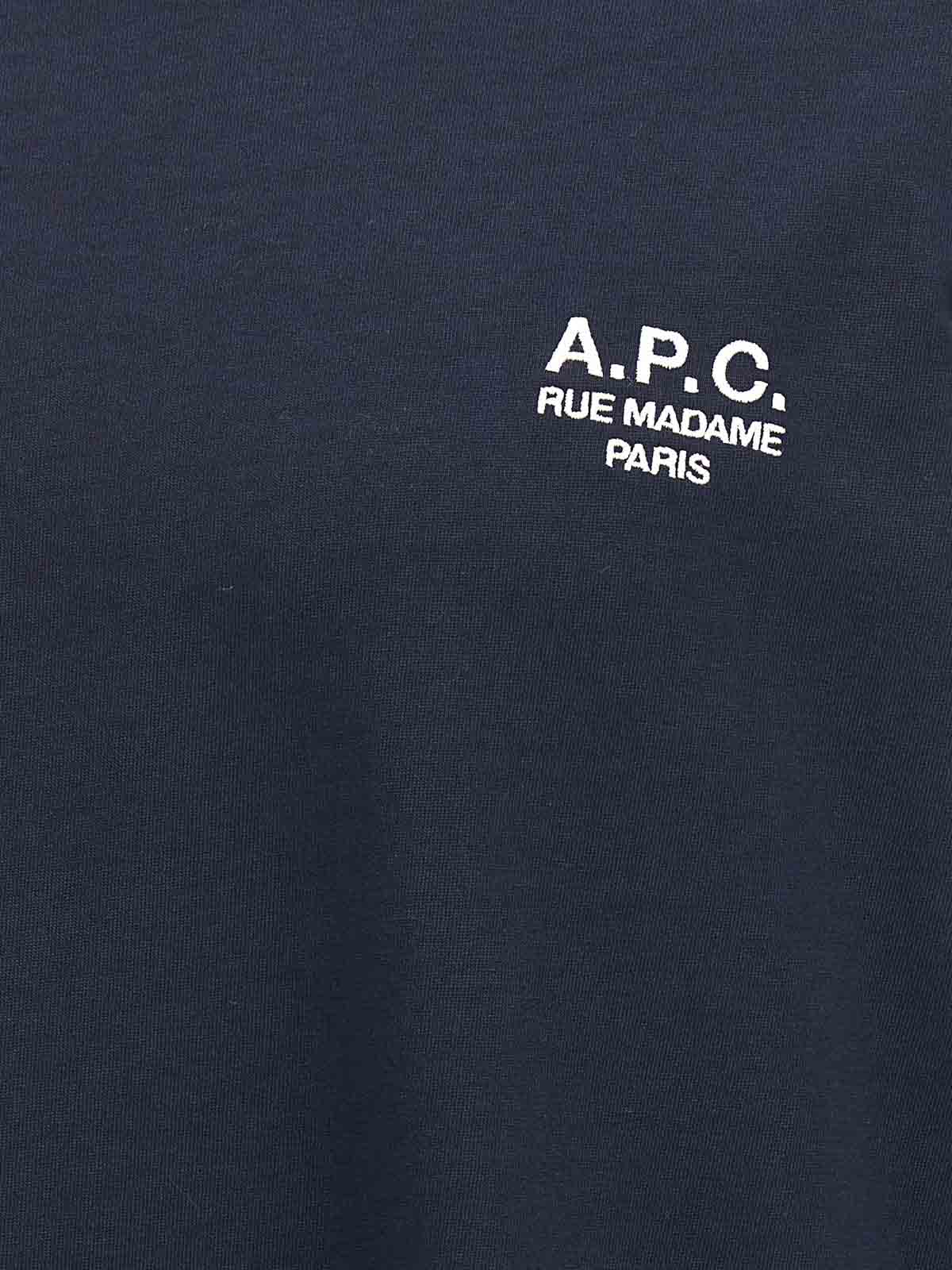 Shop Apc Oliver T-shirt In Blue