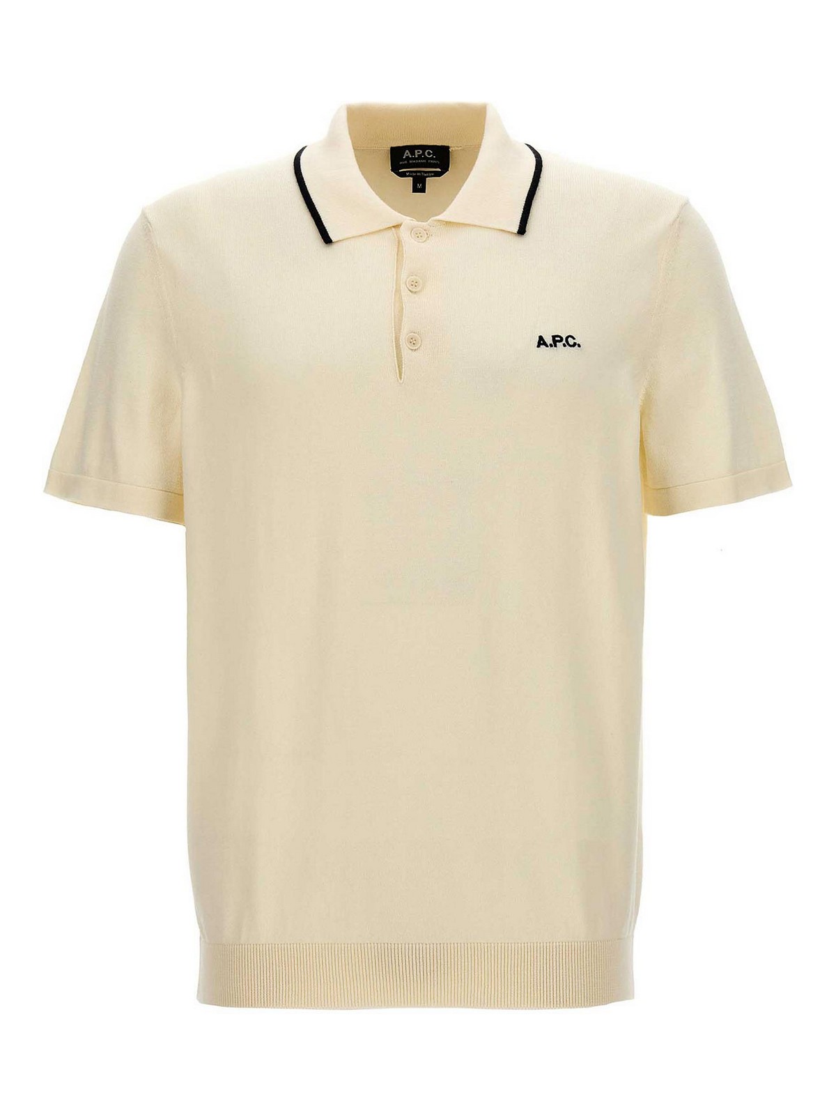 Shop Apc Flynn Polo Shirt In Blanco