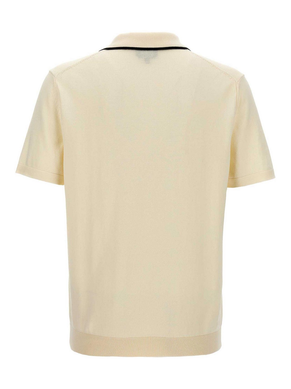 Shop Apc Flynn Polo Shirt In Blanco